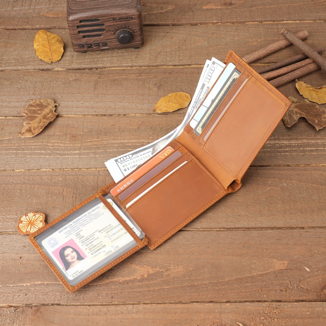 Premium To My Son Embossed Genuine Cowhide Leather Wallet - RFID Blocking, Parents Gift for Son (VE12104 Design) โ image 2