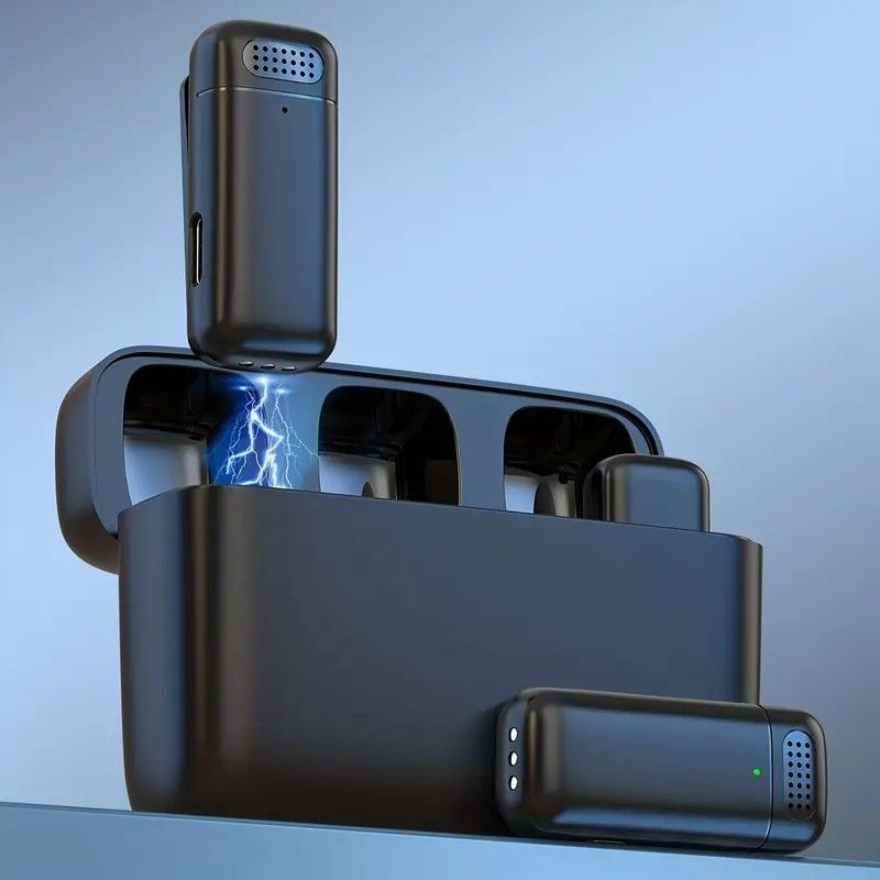 Wireless Lavalier Microphone Set: 2.4G Wireless Instant Connection, DSP Smart Noise Reduction, 84-Hour Long Battery Life, One-to-Many Full-Scenario — image 3