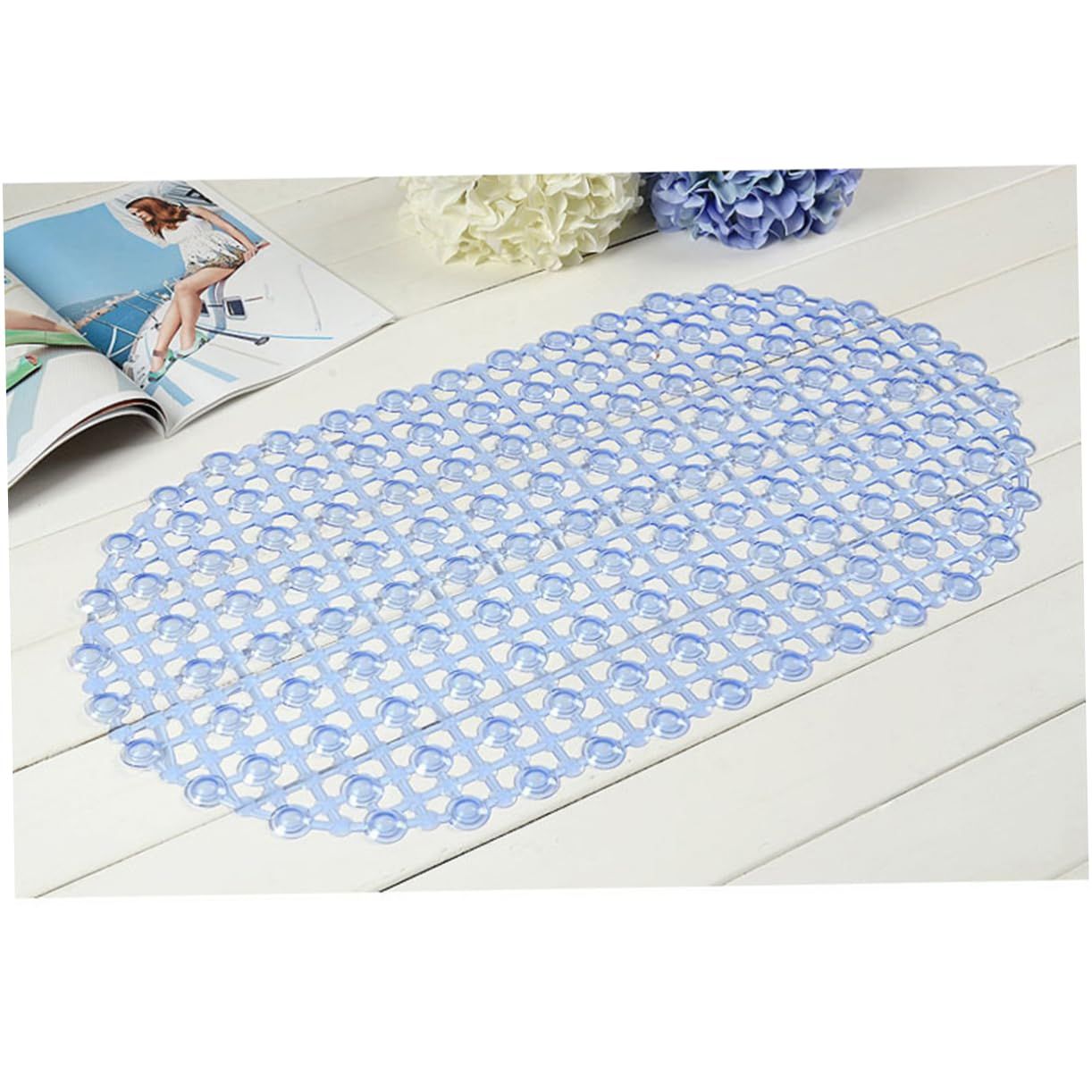 Slip Rubber Backing Washable Quick Dry Shower Mat Multicolored Water Absorption Mat Bathroom Rugs for Bathroom Floor Rugs — image 5