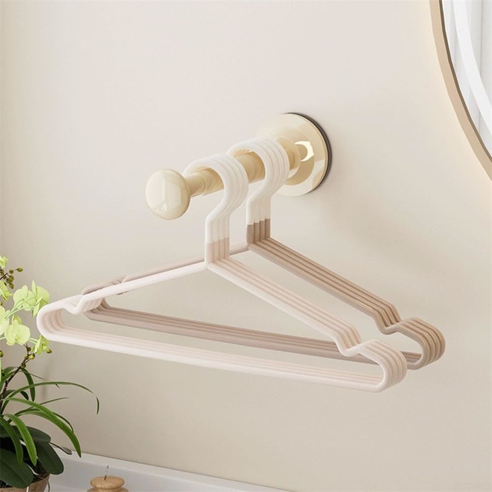 Small Hangers Organizers Stacker Extendable Hangers Rack Simple Installs Designs for Maximizing Space in Laundry Room Telescopic hanger rod — image 4