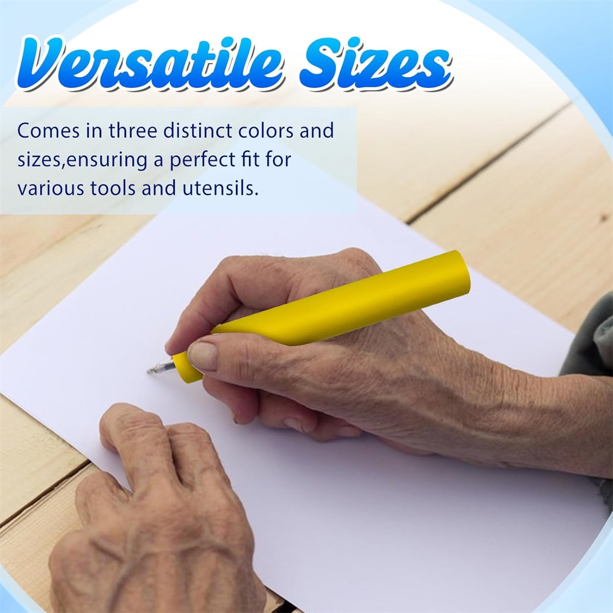 6 Pcs Foam Grip Tubing for Utensils,8" Non Slip Foam Handles,Foam Tubing for Handle Grip for Pens & Tools,3 Sizes Adaptive Utensils Grip for — image 6