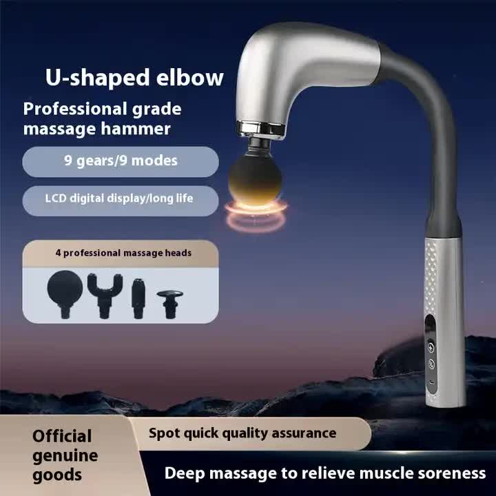 Silver Electric Elbow Fascia Gun for Body/Head Relief Portable Silent Body Fatigue Reliever Hot Selling Massager โ image 2