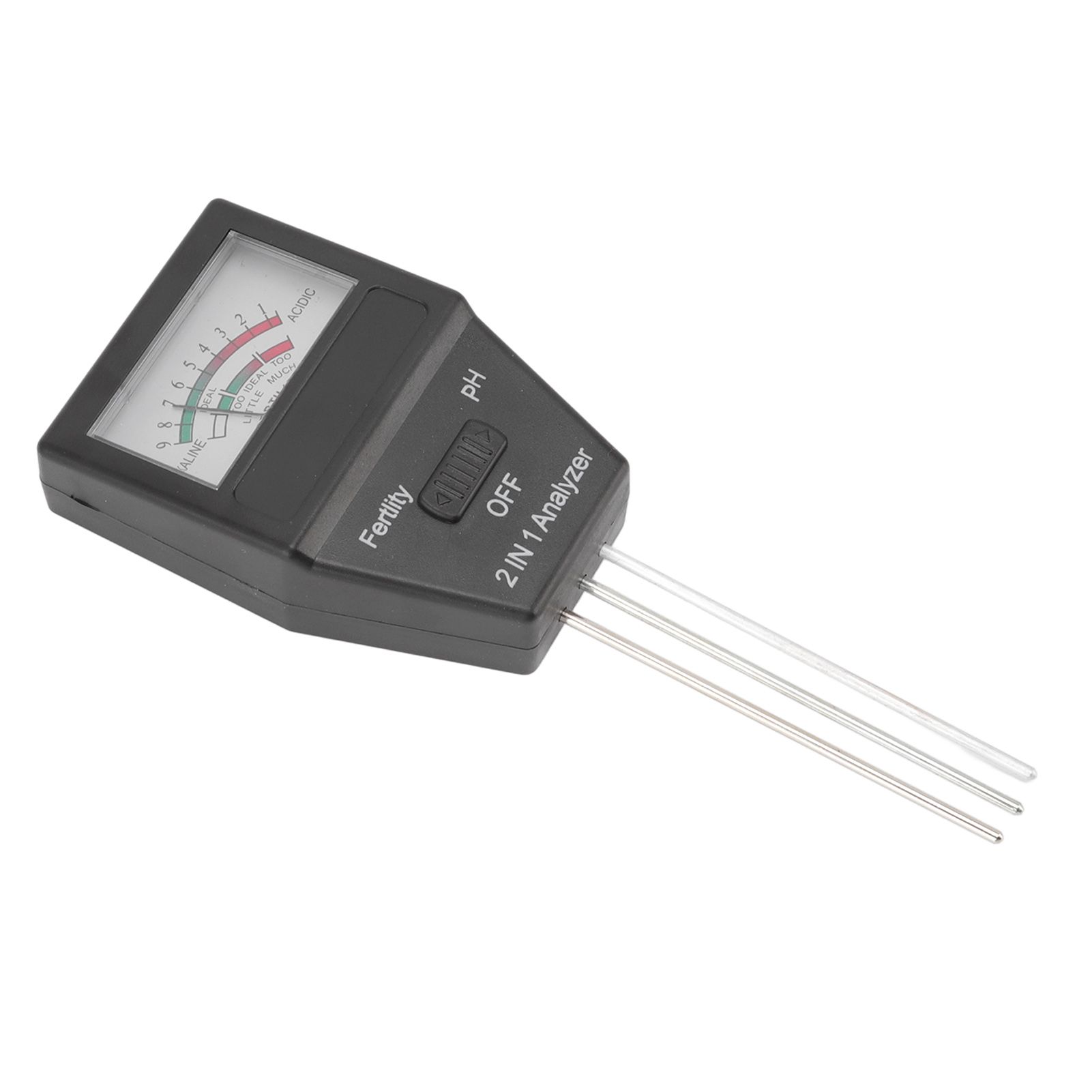 2 in 1 Soil PH Meter Soil Fertility Tester with 3 Probes for Home Garden Lawn Farm Indoor and Outdoor Use — image 3