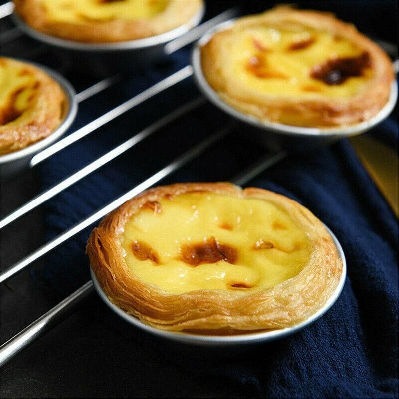 20Pcs Aluminium Egg Tart Moulds Mini Baking Cups for Pudding Tarts Cakes โ image 3