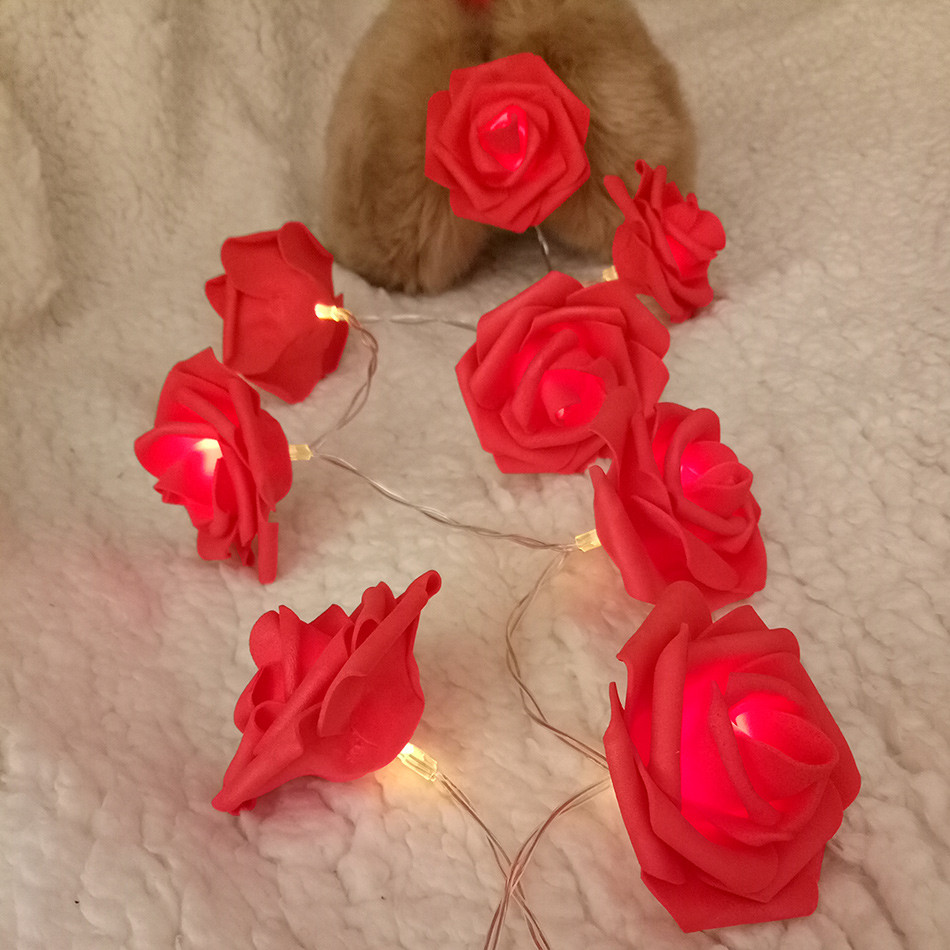 Red Rose battery string fairy light - party night light wedding decoration โ image 4