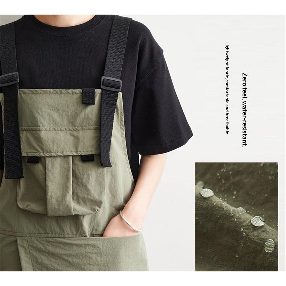 Unisex Apron Vest with 1 Pockets,Sleeveless Adjustable Smock Apron for Painting,Cleaning,Artist,Nail tech(green) — image 3