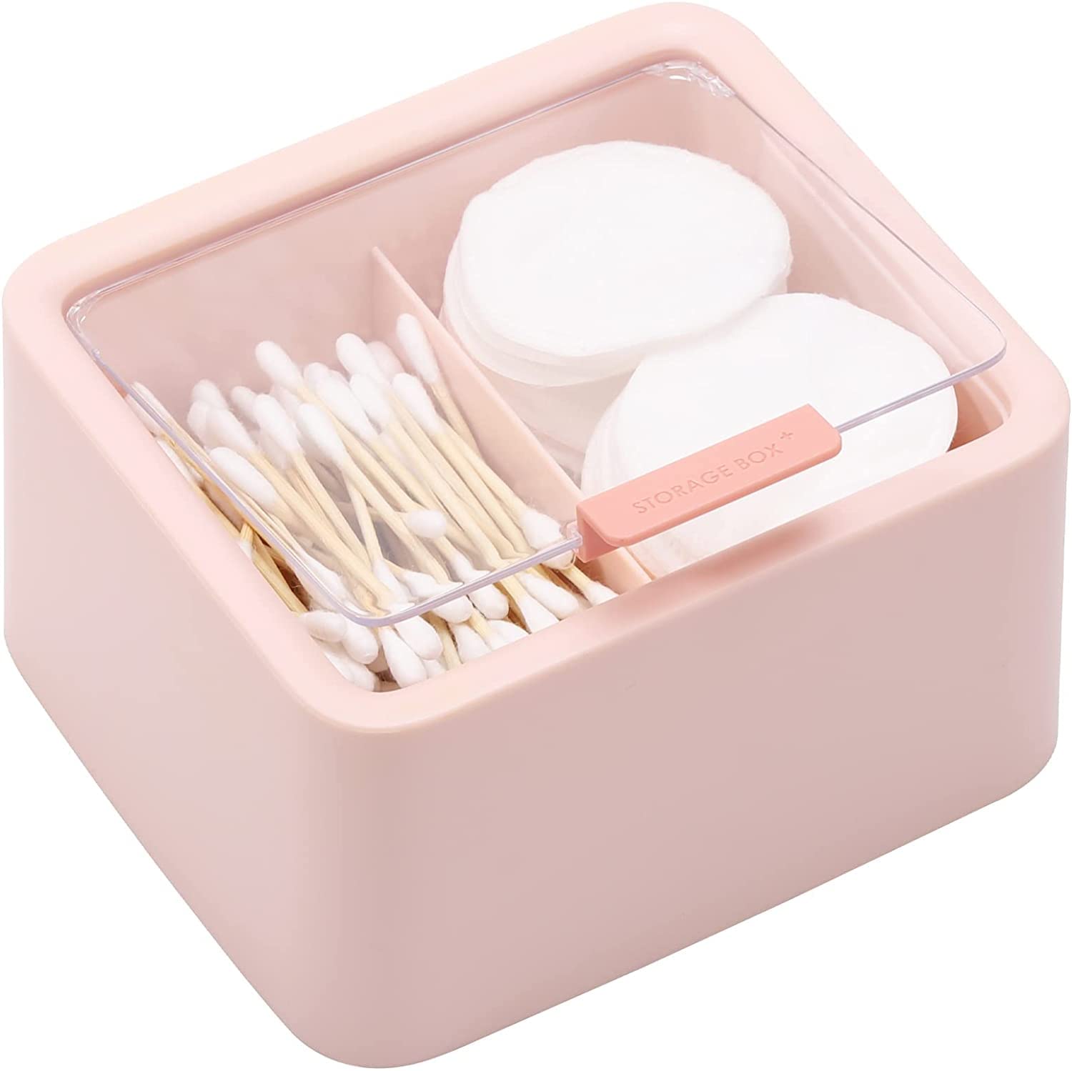 2 Pieces Desktop Organiser with Drawers and Compartments for Pens, Cosmetics, Brushes and Everyday Office or Bathroom Storage, Blue and Pink — image 2