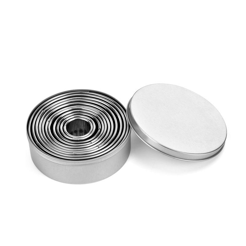11 PCS Biscuit Cutter Set Multifunctional Stainless Steel Cookie Cutters DIY Fondant Cake Decoration Molds