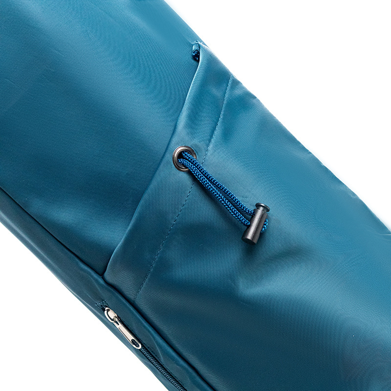 Dark Blue Durable Yoga Mat Carry Bag - Multi-Functional Fitness Backpack with Wet Pocket(Mugs are filming props, not included) — image 2