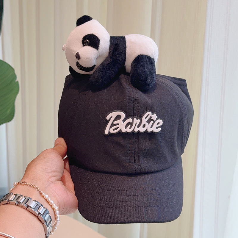 Cute Plush - Decorated Baseball Cap(black)