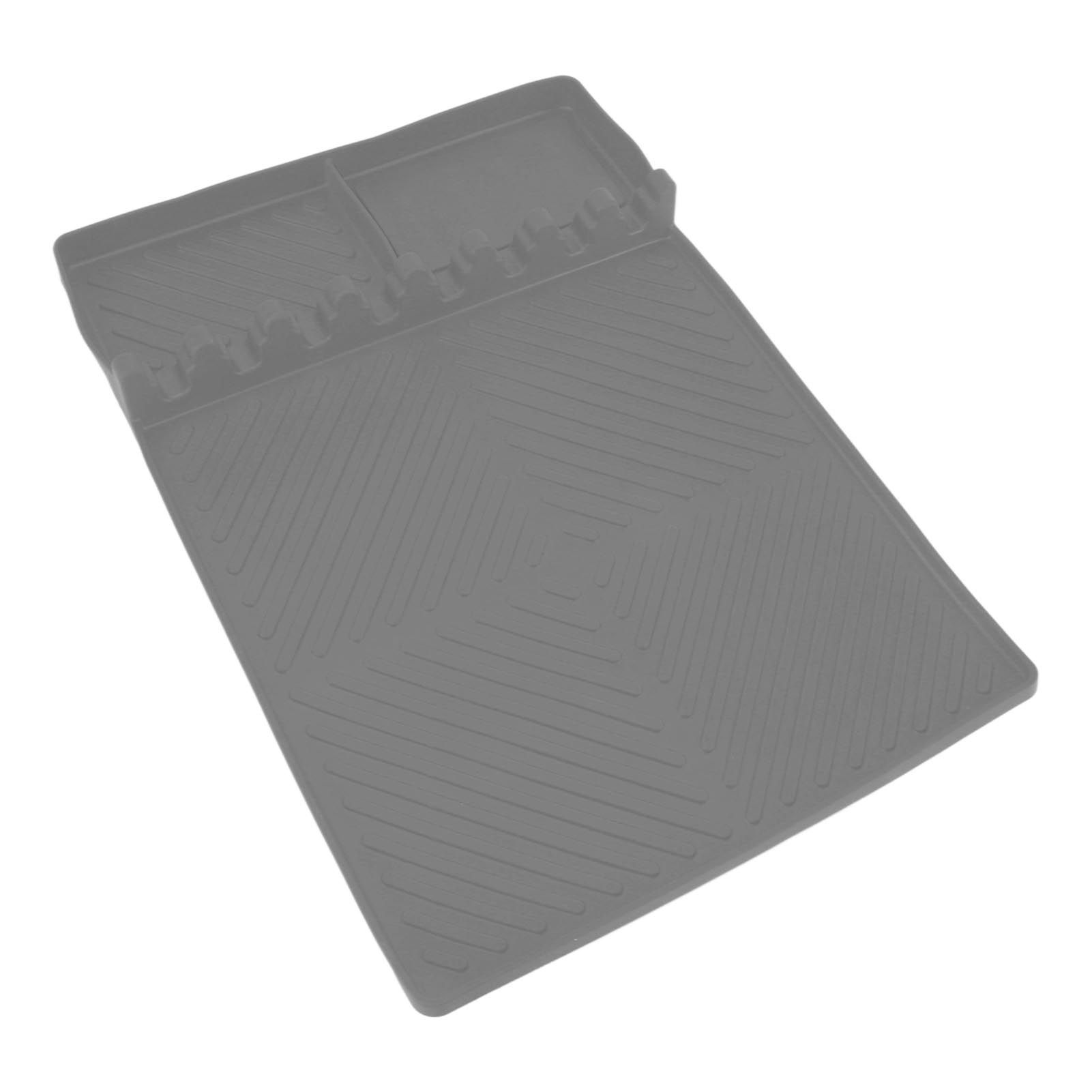 Grill Tools Mat Silicone 8 Slots 16x11.5in Anti Slip Heat Resistant Easy to Clean Griddle Accessories for Kitchen Cooking Grey โ image 2
