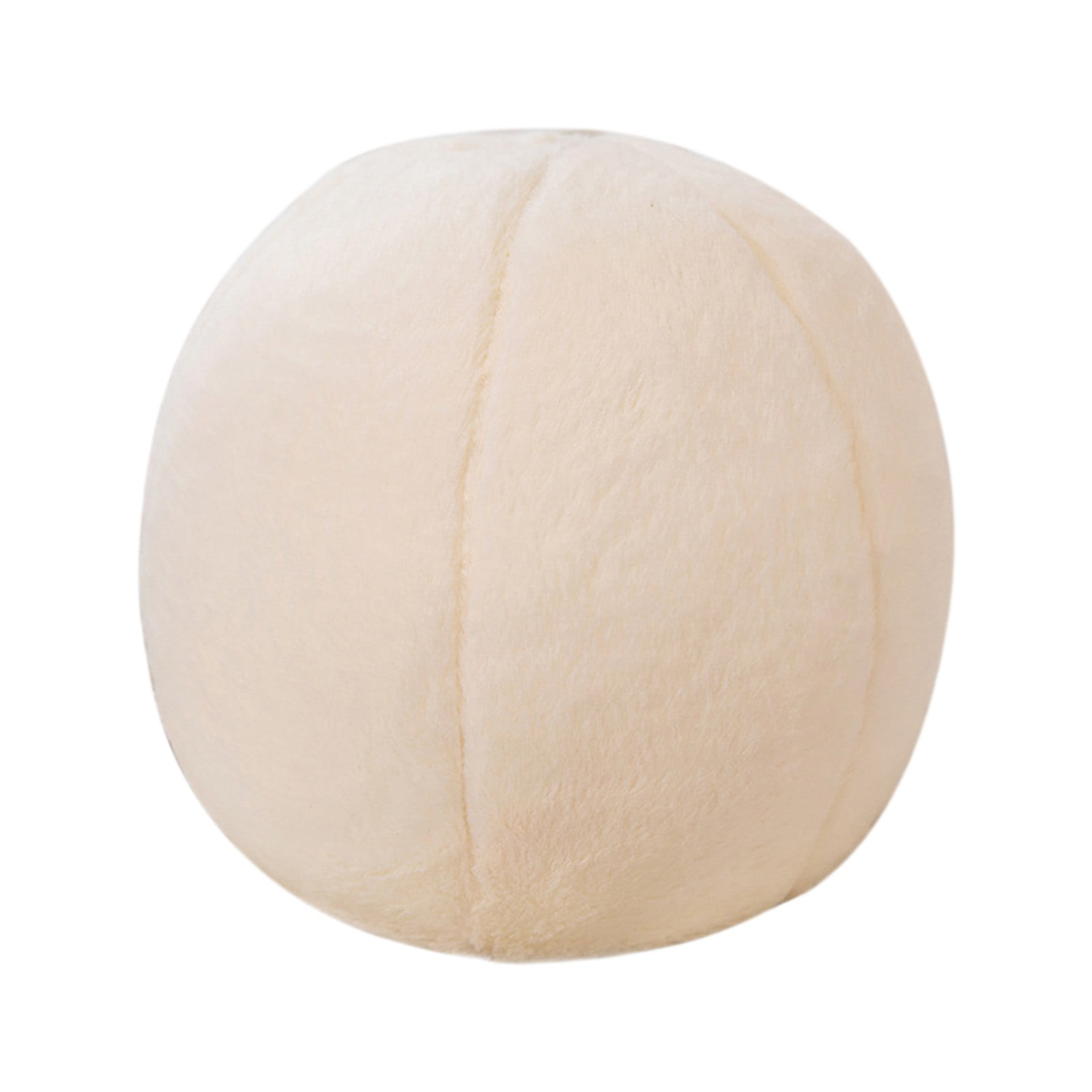 Round Boucle Ball Pillow, Soft Decorative Sphere Throw Cushion for Couch Sofa Bedroom and Nursery, White, 11.8 in โ image 2