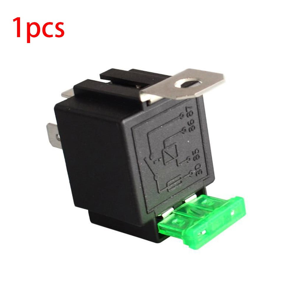 12V Relay 4Pin Automotive 30Amp 30A Normally Open Contact Fused + 30A Fuse — image 4