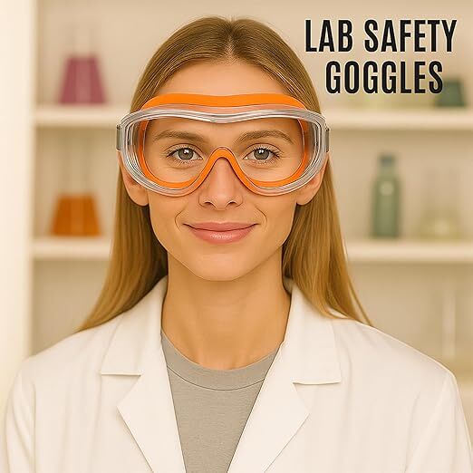 Christmas gifts Anti-Fog Safety Goggles, Outdoor Wind & Dust Protection, Clear Vision Lab & Work Goggles for Aussies(grey) — image 4