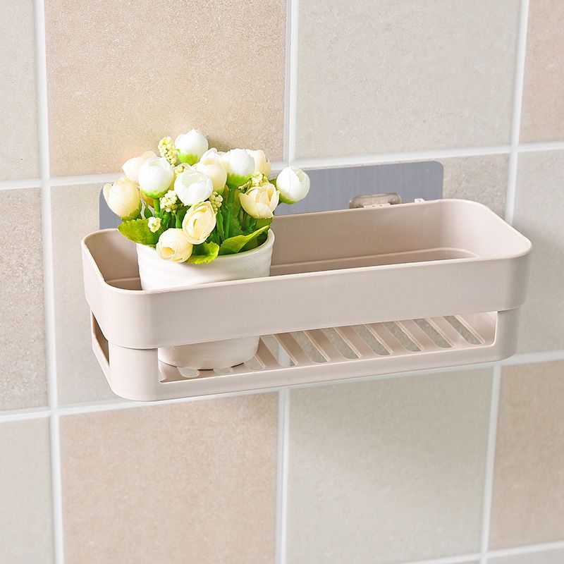 Shelf Bathroom Adhesive Storage Rack Kitchen Home Decoration Corner Shower Shelf Rack Storage Rack Accessories 3 Colors (3pcs) — image 4