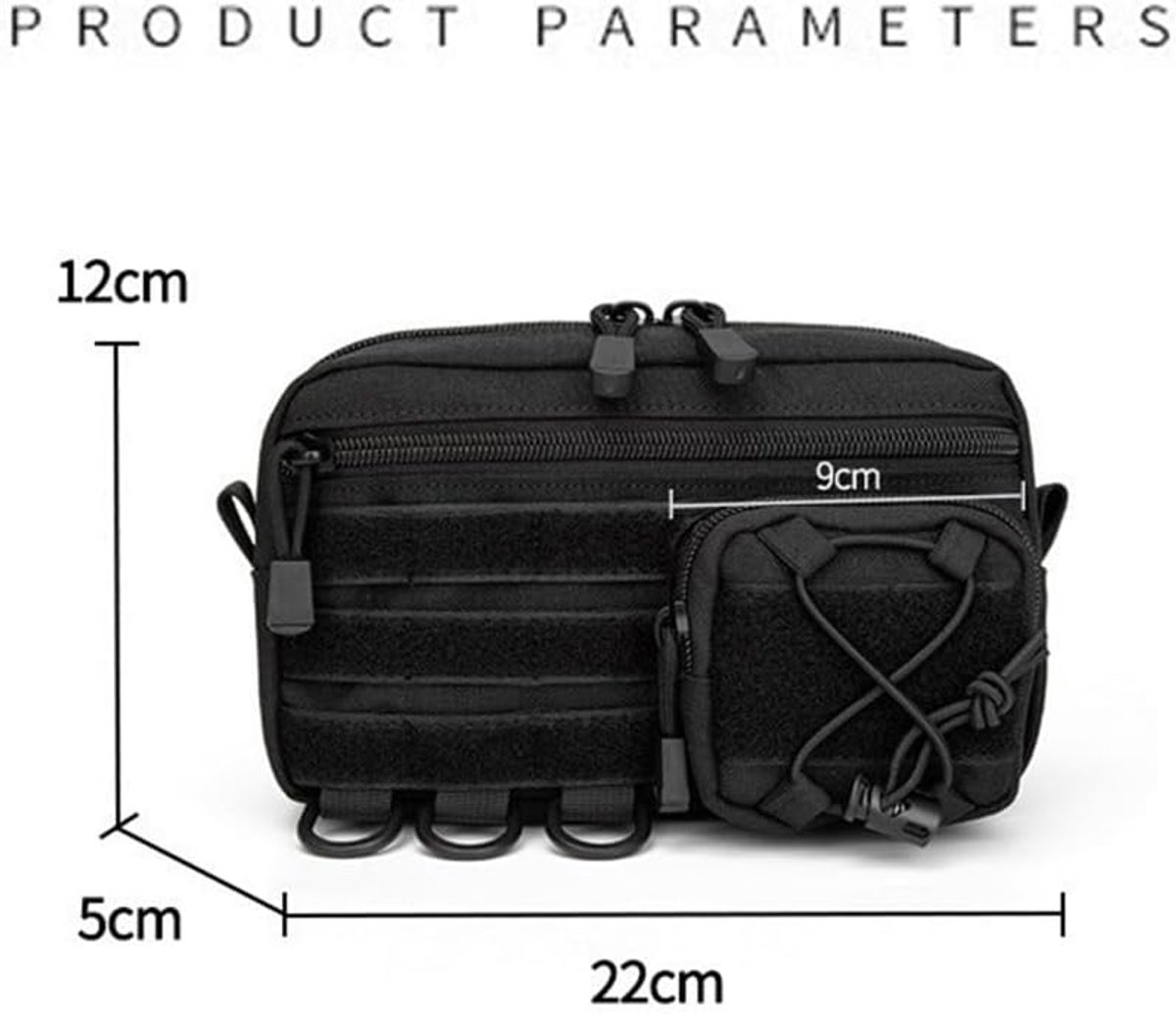 Bike bag - Fanny pack - Organizer - Pouch - Ultralight storage box - Waterproof Oxford Ripstop - Perfect for hiking, cycling, and survival gear — image 2