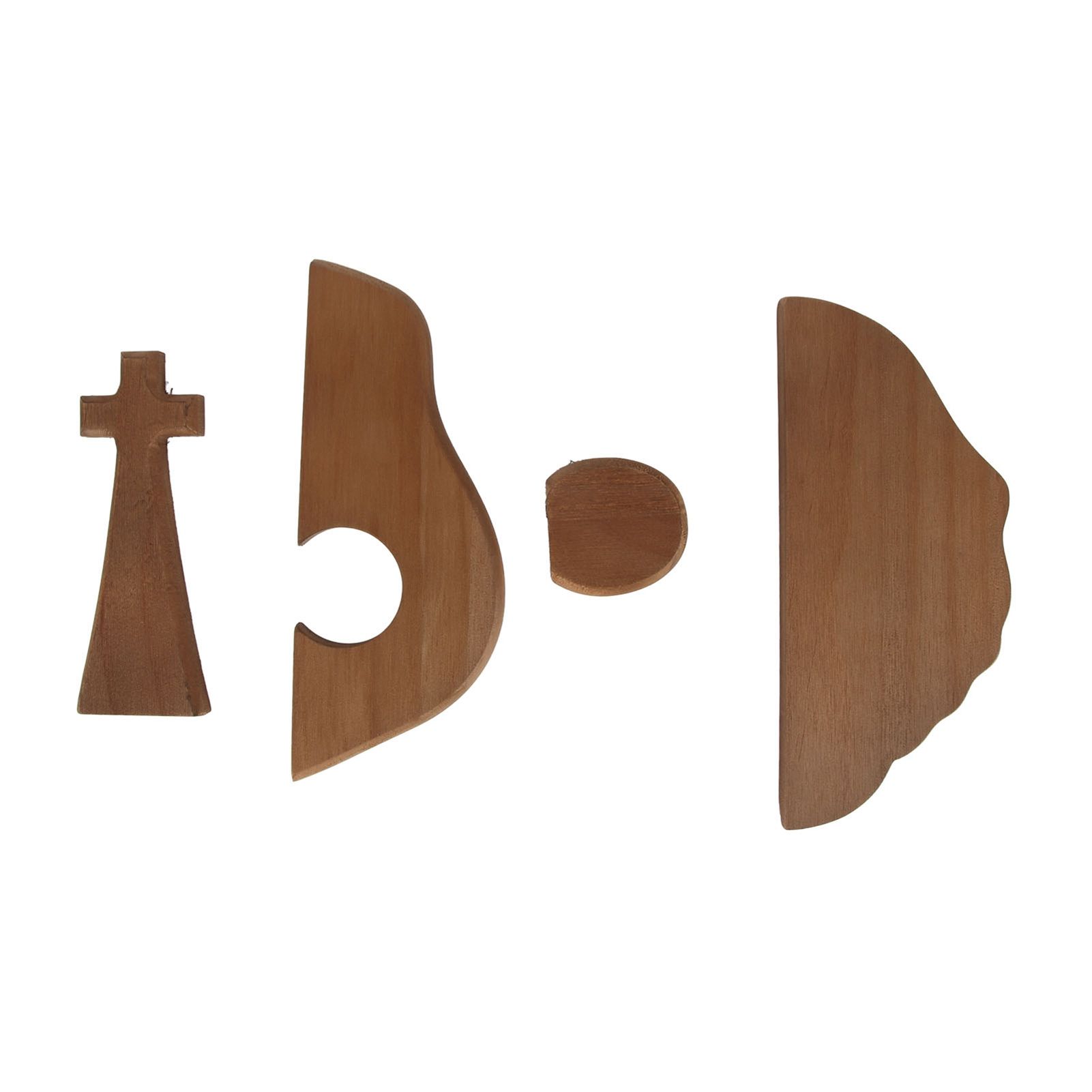 Easter Scene Cross Decoration Wooden Jesus Empty Tomb Statue Easter Cross Figurine Home Decor — image 2