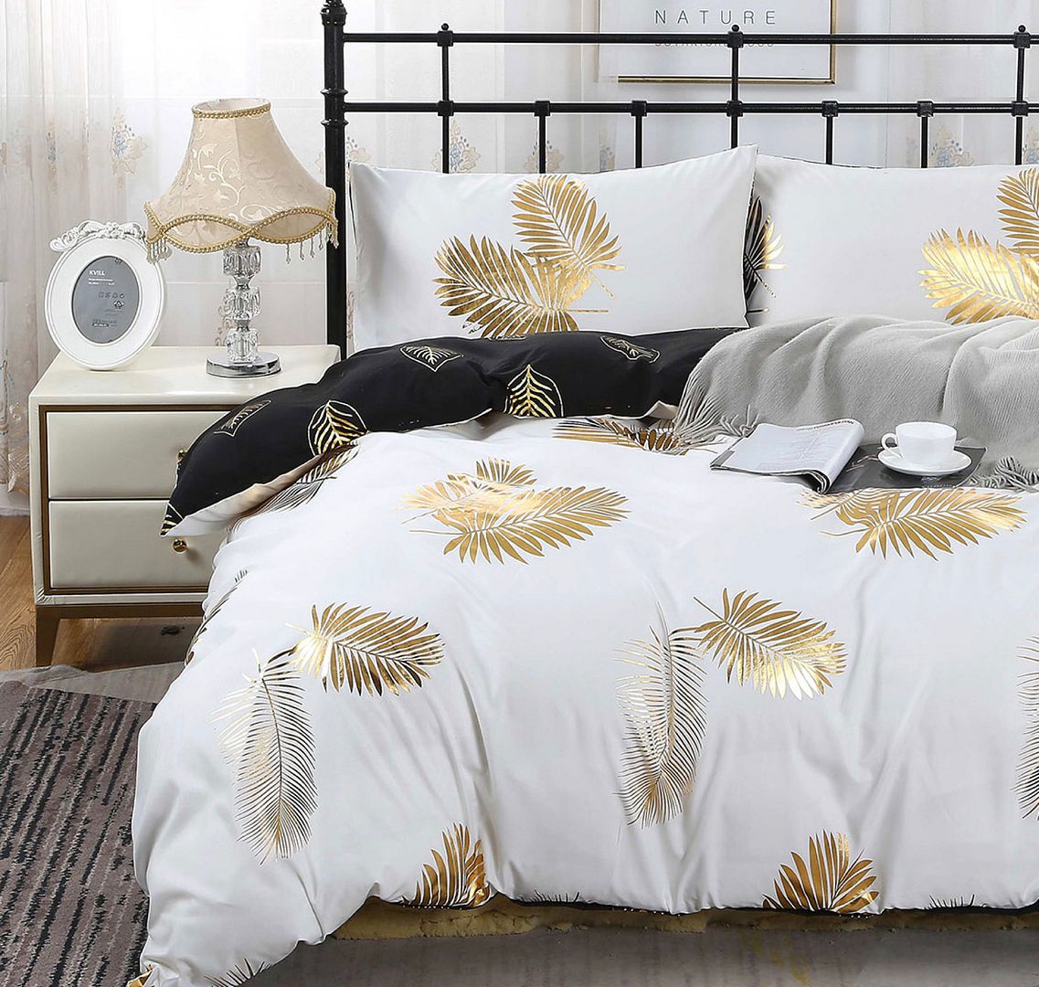 Reversible Design Super King Size Bed Quilt/Duvet Cover Set — image 3