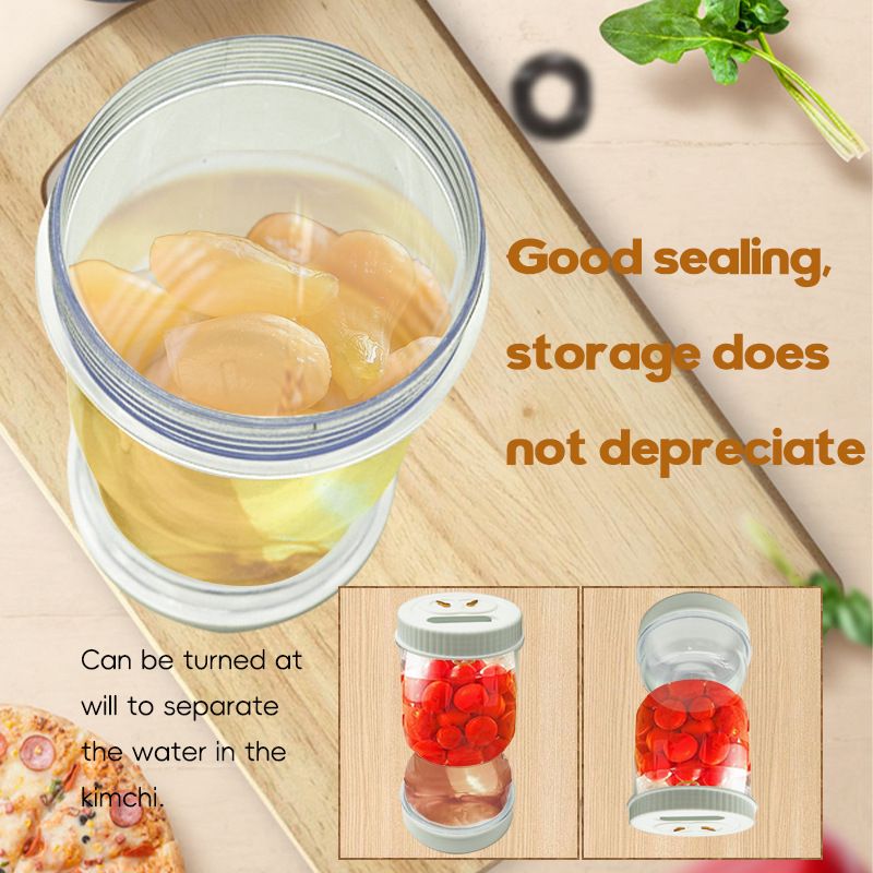 Detachable Filter Jar Use Jar With Lid Practical Food Storage Container Organization Tool Wet And Dry Separation Jar With Lid โ image 2