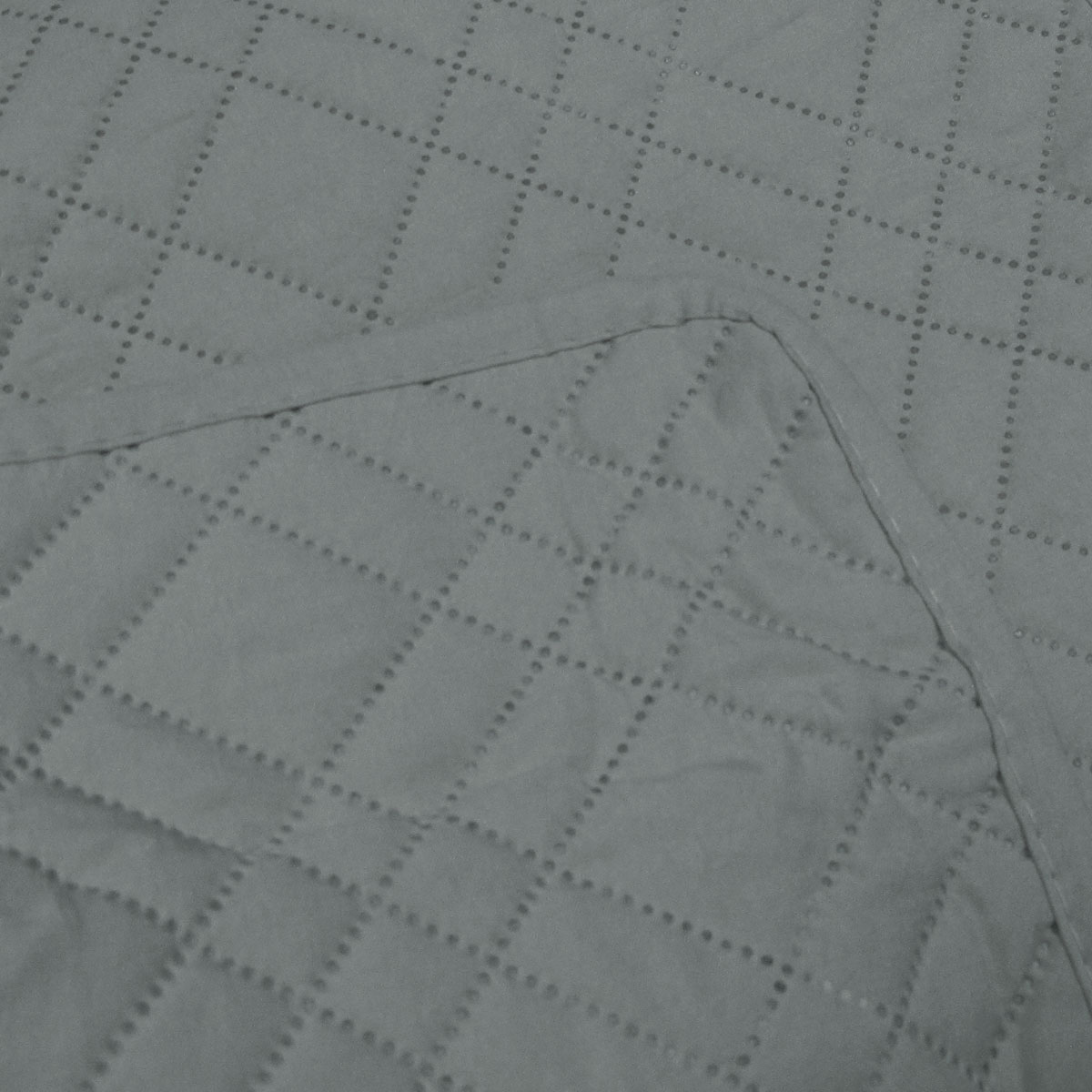 Jane Barrington Morris Dark Grey Ultrasonic Embossed Lightly Quilted Reversible Coverlet Set King โ image 3