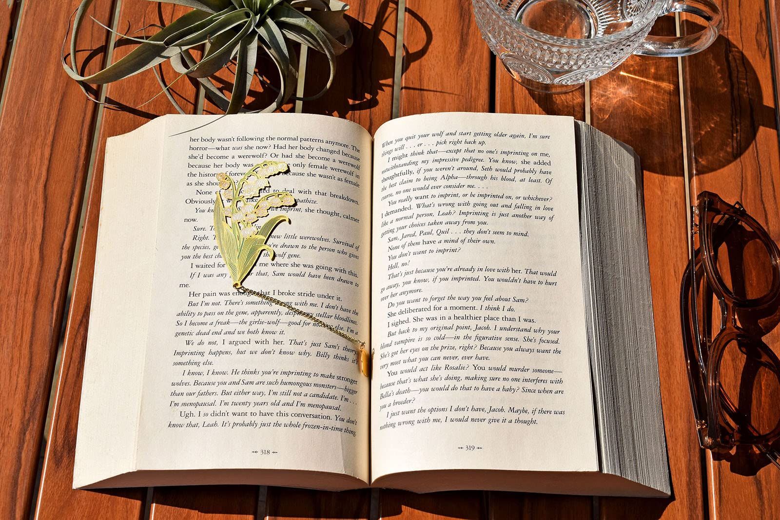 3in1 Metal Flower Bookmarks Birthday Gifts for Women Girl Unique Mother's Day Teacher Appreciation Gifts for Friends Readers — image 5