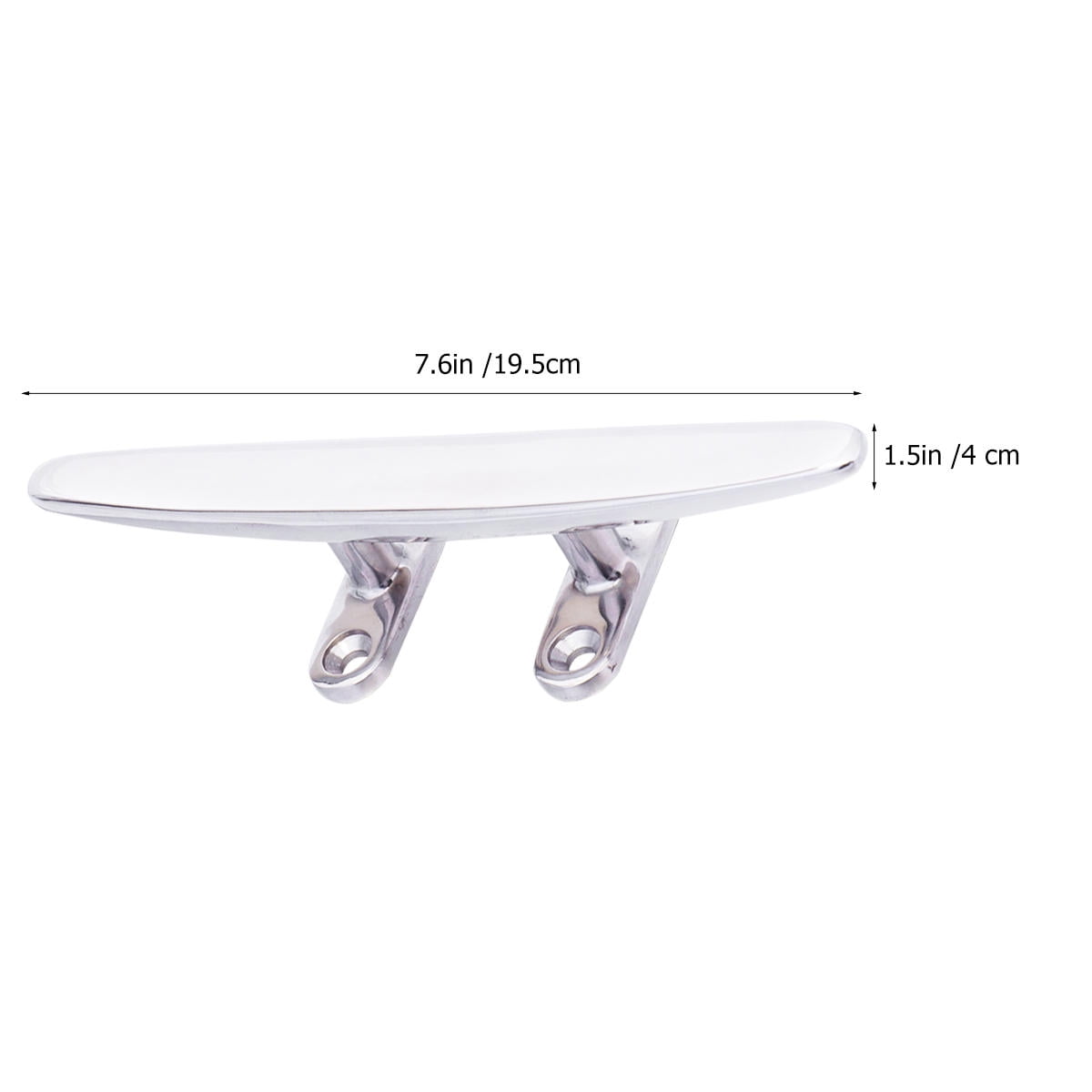 1Set Marine Grade Stainless Steel Boat Cleat for Boating 8 Inches — image 2