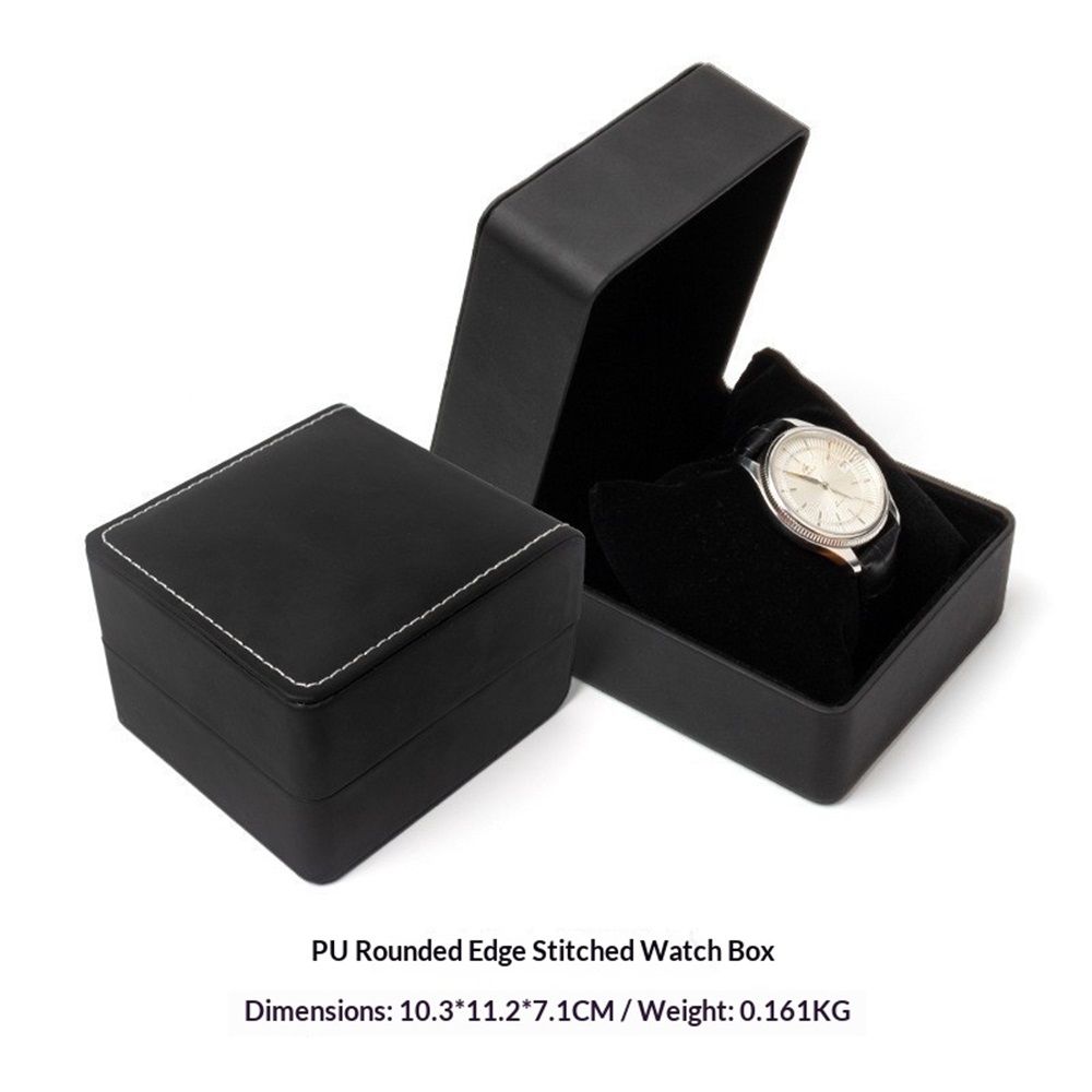 2 pack Watch Box, PU Leather Watch Case, Gift Boxs With Cushion For Most Watches, Smart Watch & jewelry,Watch Organizer as Gifts For Birthday, Men and Women — image 4