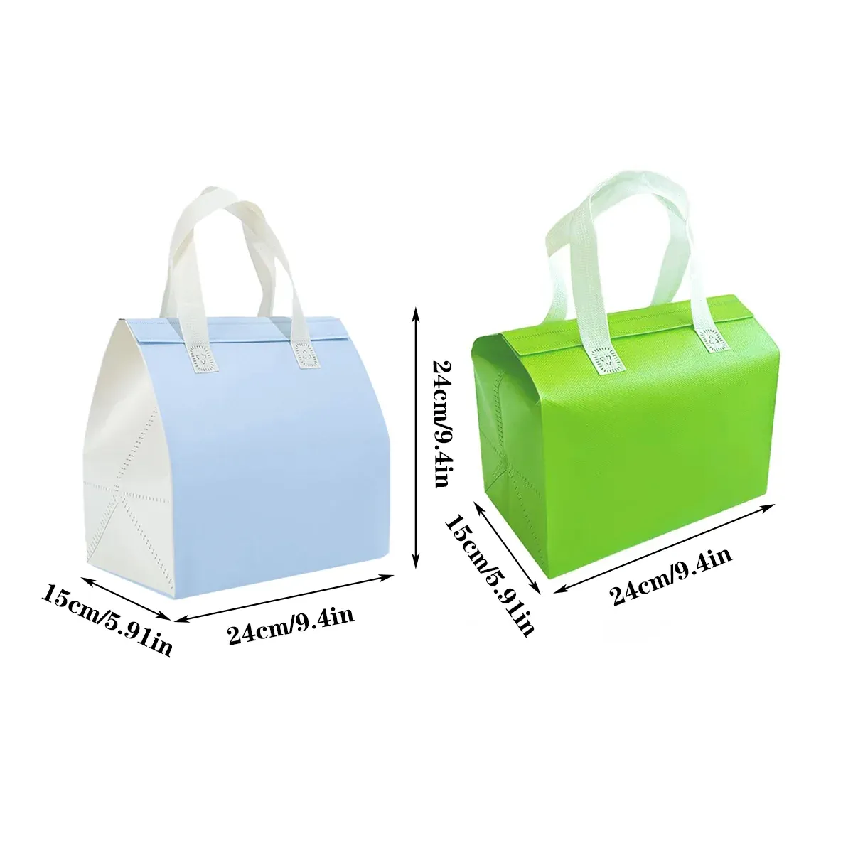 Packaging Bags 50pcs Thermal Insulated Takeaway Carrier Bags for Cups and Boxes - Blue โ image 4