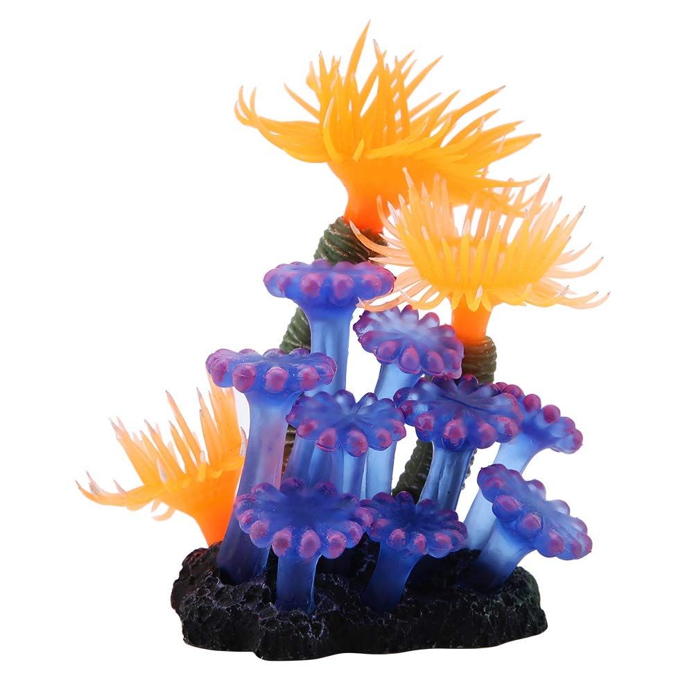 Artificial Coral Aquarium Fish Tank Simulation Silicone Plants Flower Plastic Soft Sea Anemone Landscape Decoration