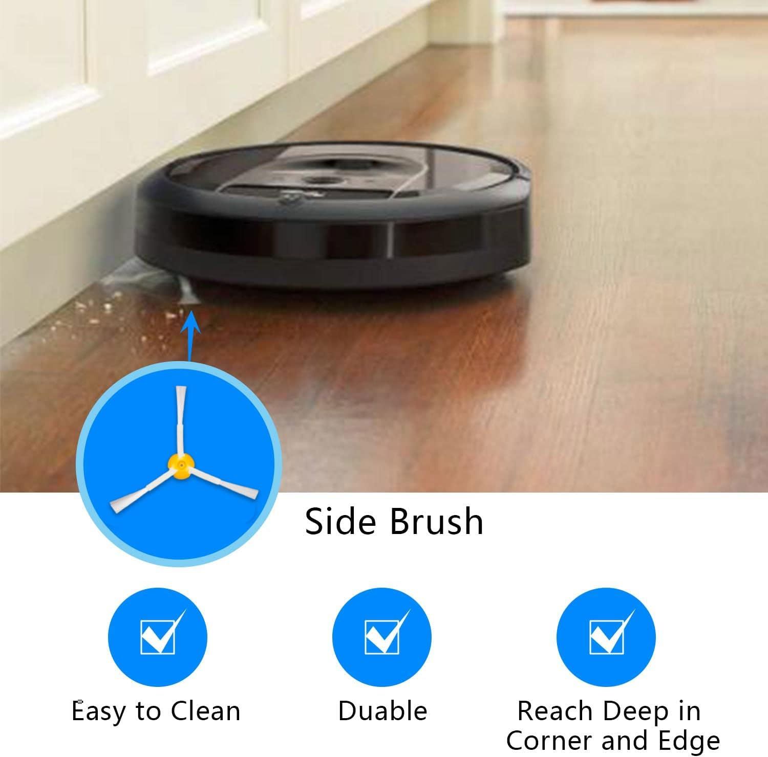 Extractor Roller Side Brushes & Hepa ilters Replenishment Kit Compatible with iRobot Roomba 800 900 Series 805 860 861 870 871 880 890 891 960 980 981 985 — image 4