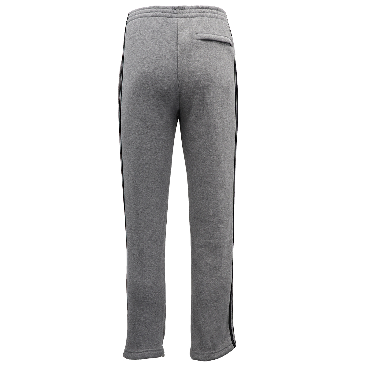 Men's Fleece Casual Sports Track Pants w Zip Pocket Striped Sweat Trousers S-6XL, Dark Grey, S — image 4