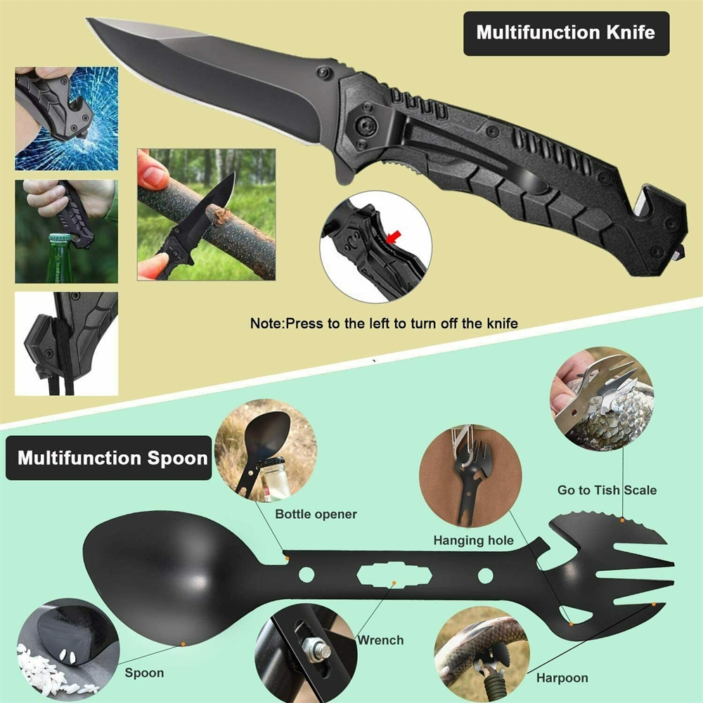 32 In 1 Emergency Survival Equipment Kit Camping SOS Tool Sports Tactical Hiking — image 5
