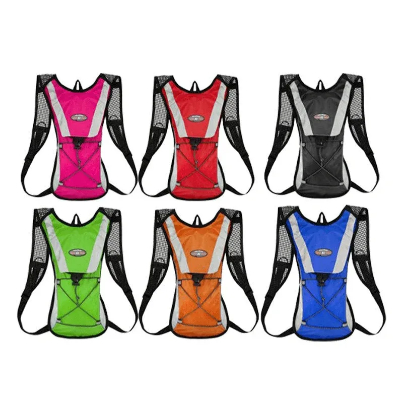 Hydration Pack Backpack Bag with 2L Water Bladder for Hiking Camping Cycling Running - Green — image 3