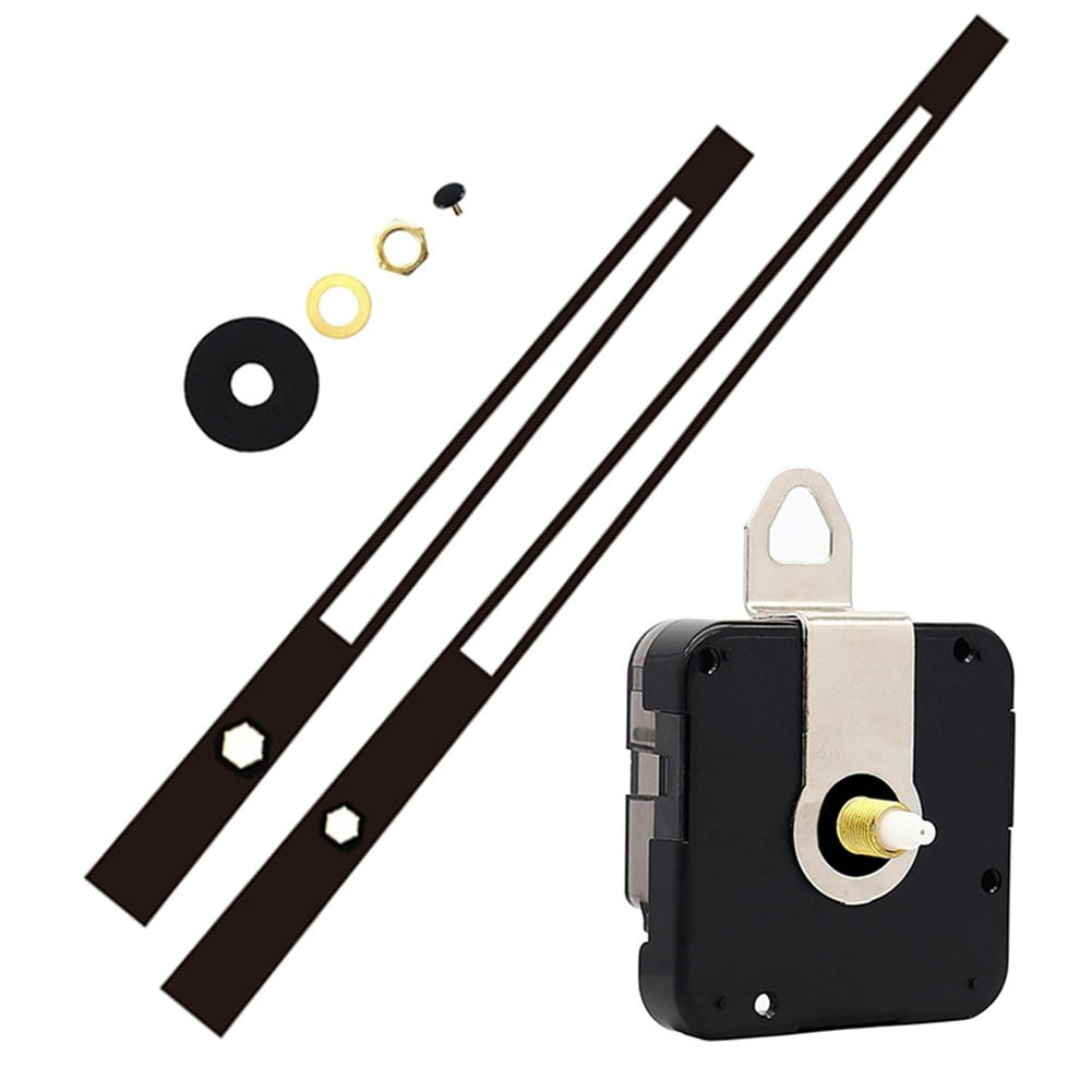 Silent Quartz Clock Movement Kit, High Torque DIY Wall Clock Mechanism Replacement Parts with Long Black Hands for Clock Repair — image 2