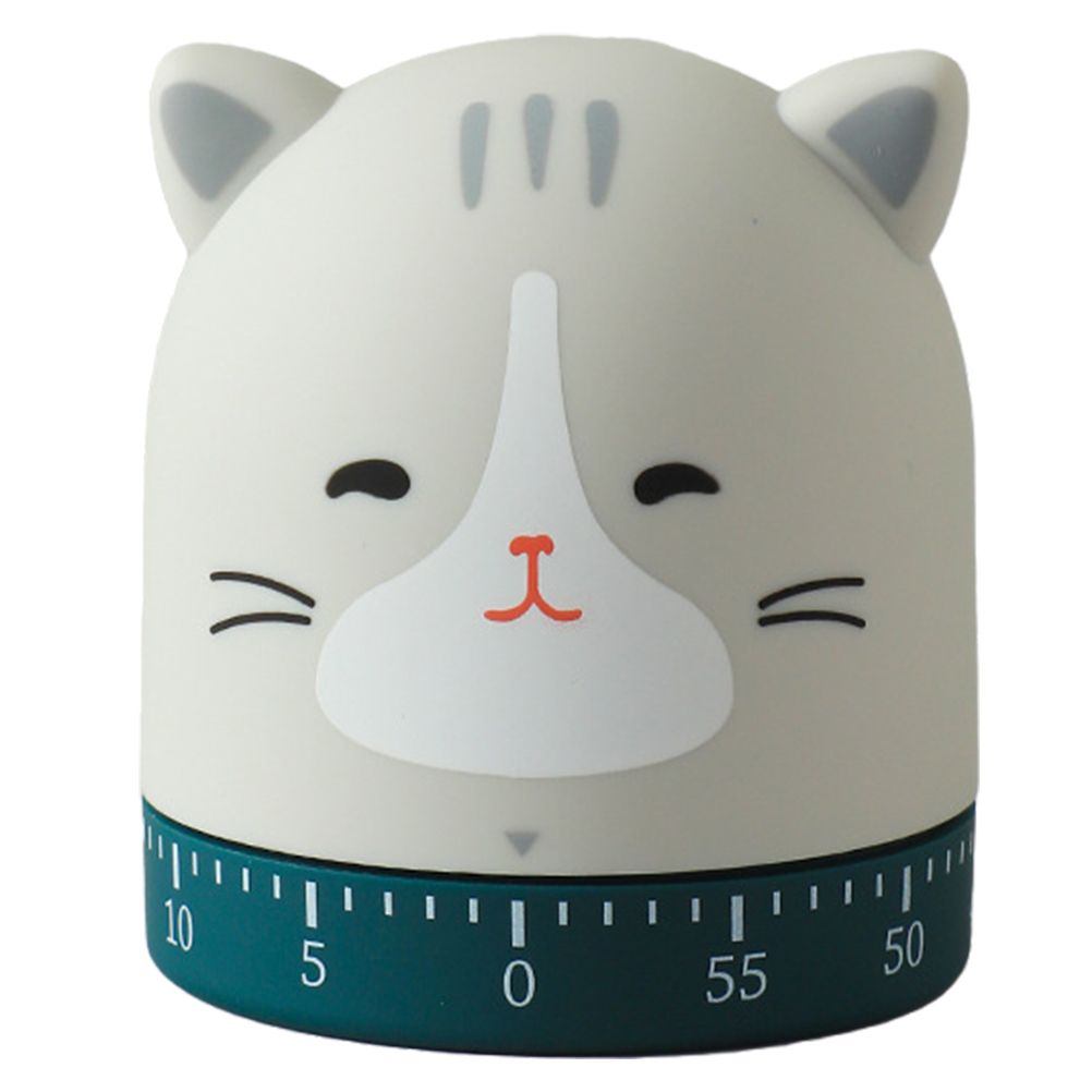 Cute Cat Timer Kitchen 60 Minutes Timer 360 Degree Rotating Timer for Baking and Boiling