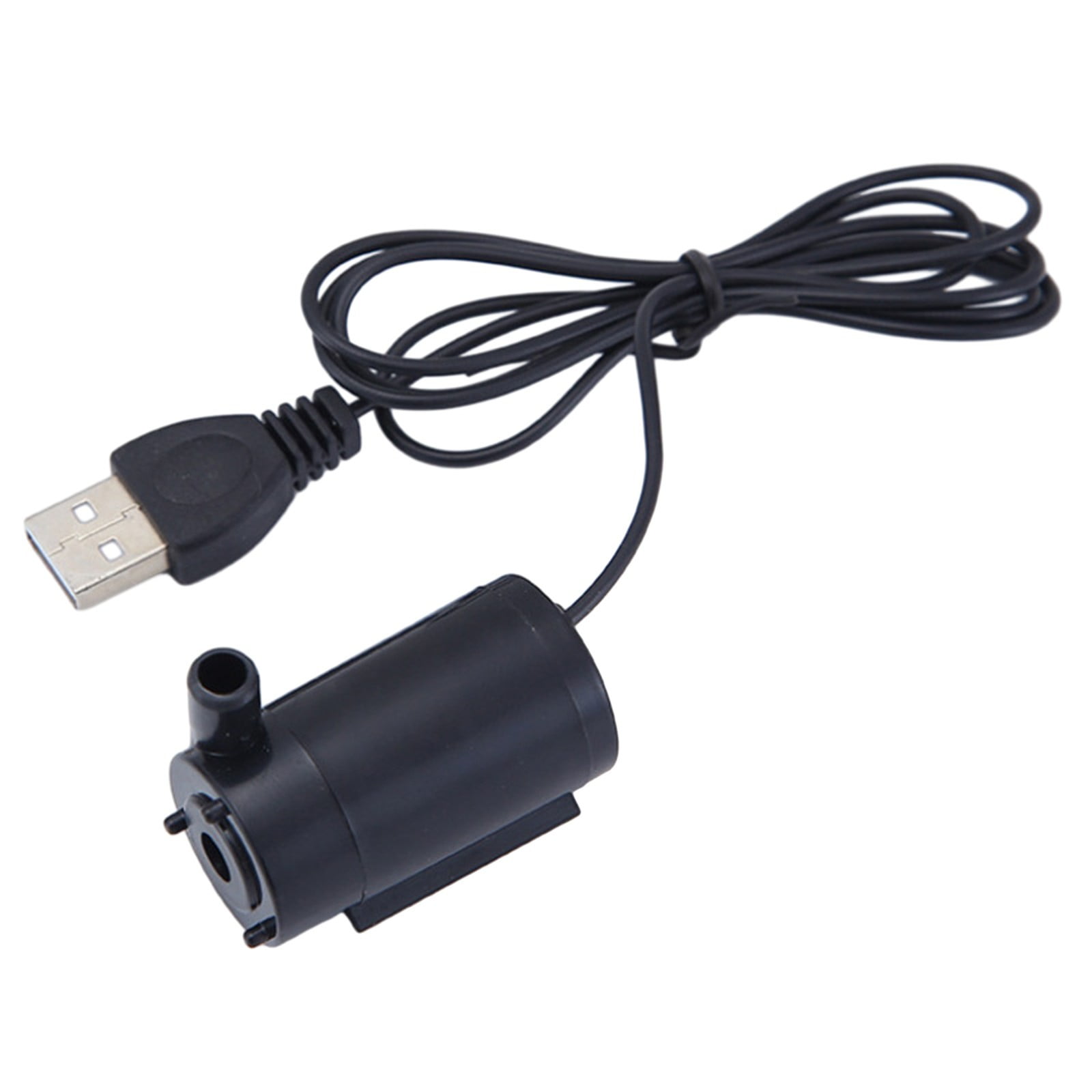 Small Water Pump Silent Submersible USB 5V 1m Cable Garden Outdoor Fountain Tool Black Smile Home Black — image 2