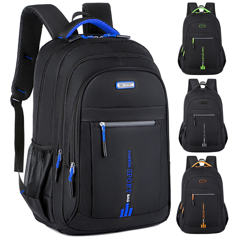 Black And Green Large Capacity Business Backpack for Men and Women - Waterproof Laptop School Bag with Breathable Design — image 2