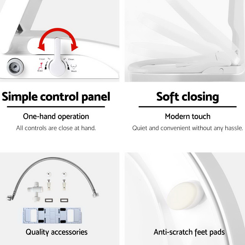 Cefito Non Electric Bidet Toilet Seat Cover Auto Smart Water Wash Dry β image 6