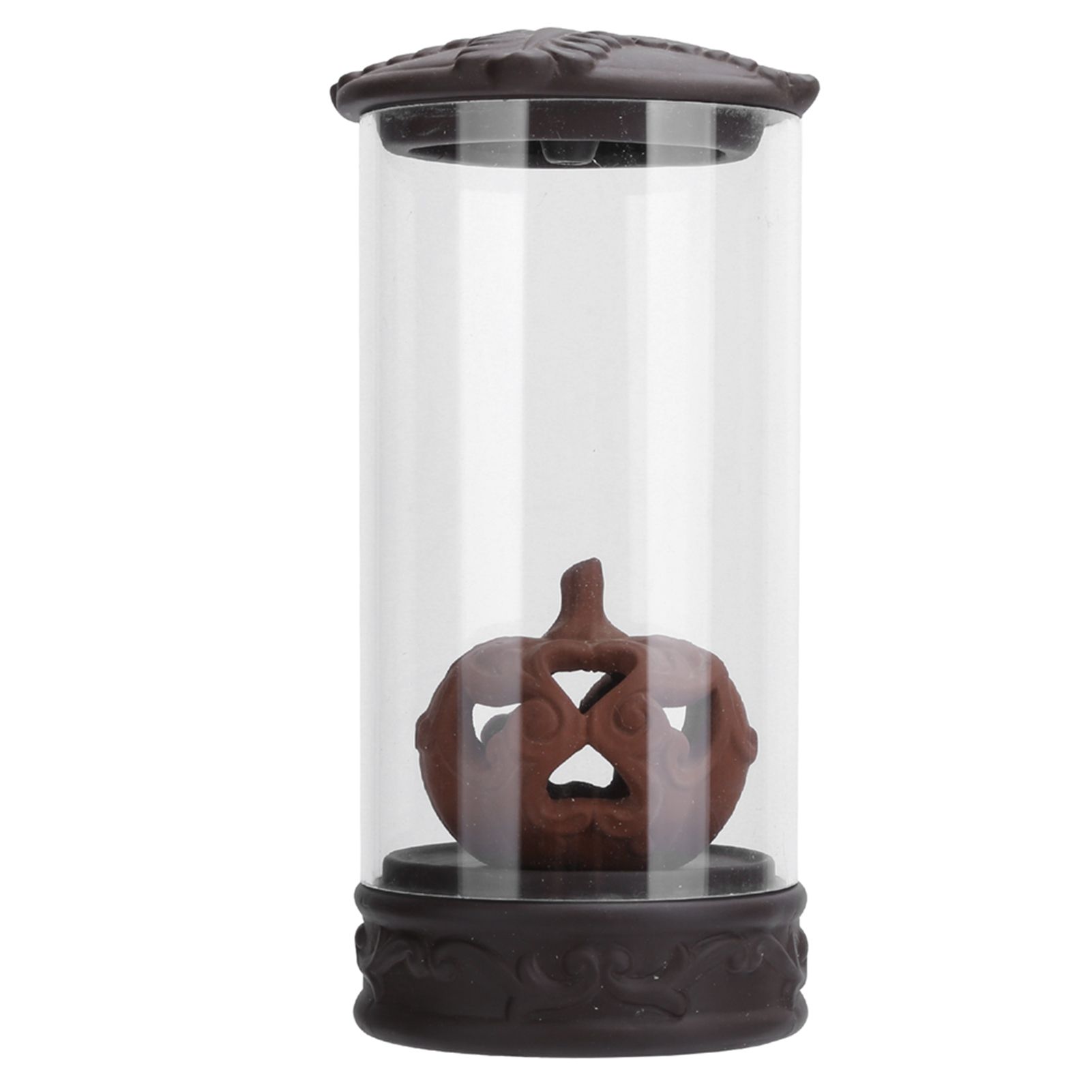 Delicate Incense Burner with LED Colorful Light Hand-Made Craft Decor for Home Office YogaPumpkin Styling β image 3