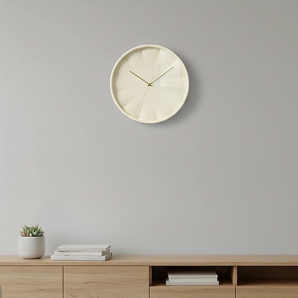 30cm Round Wall Clock Silent Sweep Modern ABS Frame — image 2