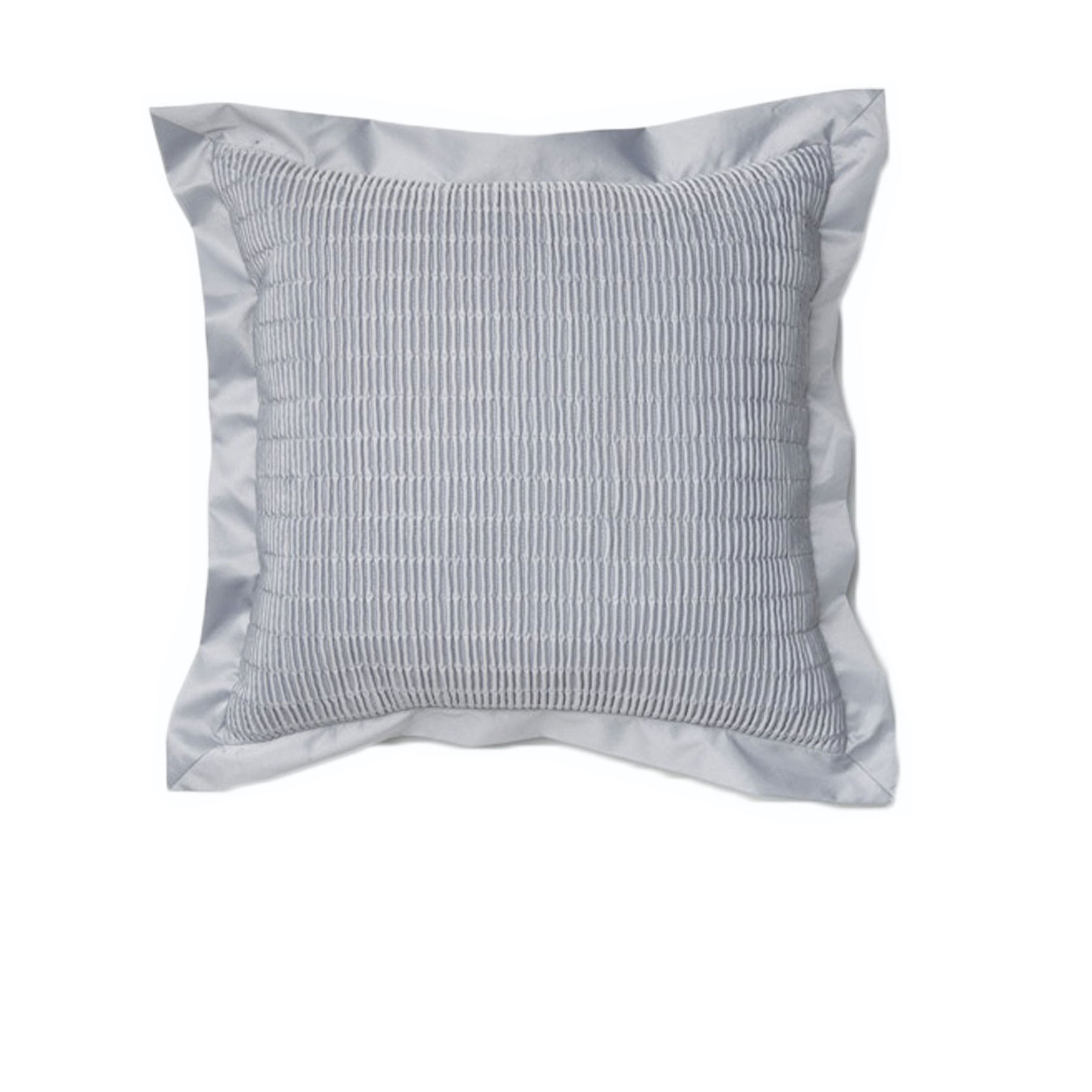 Rapee Morocco Quilted Flange Cushion Cover- Silver 43 × 43 cm