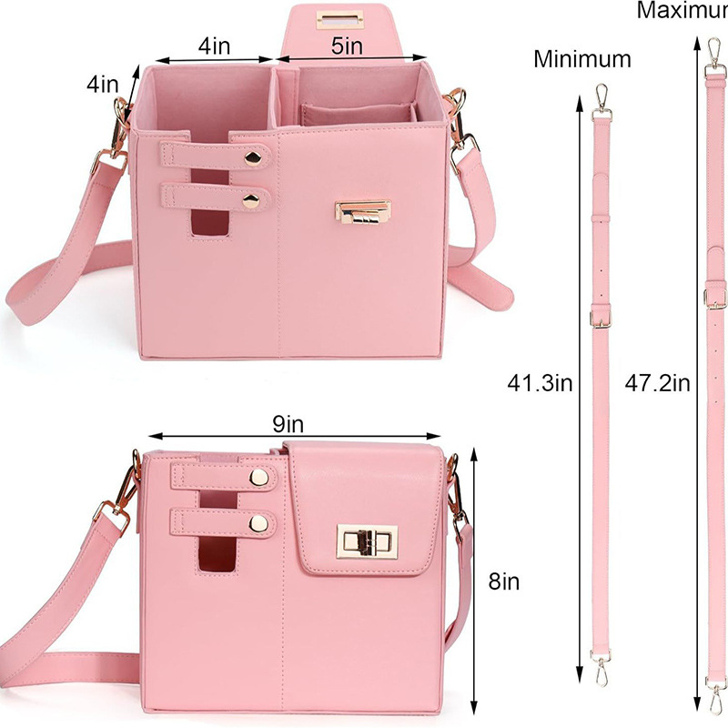 Red Portable Insulated Water Bottle Carrier Bag with Adjustable Shoulder Strap - Crossbody Drink Holder for Outdoor Activities โ image 2