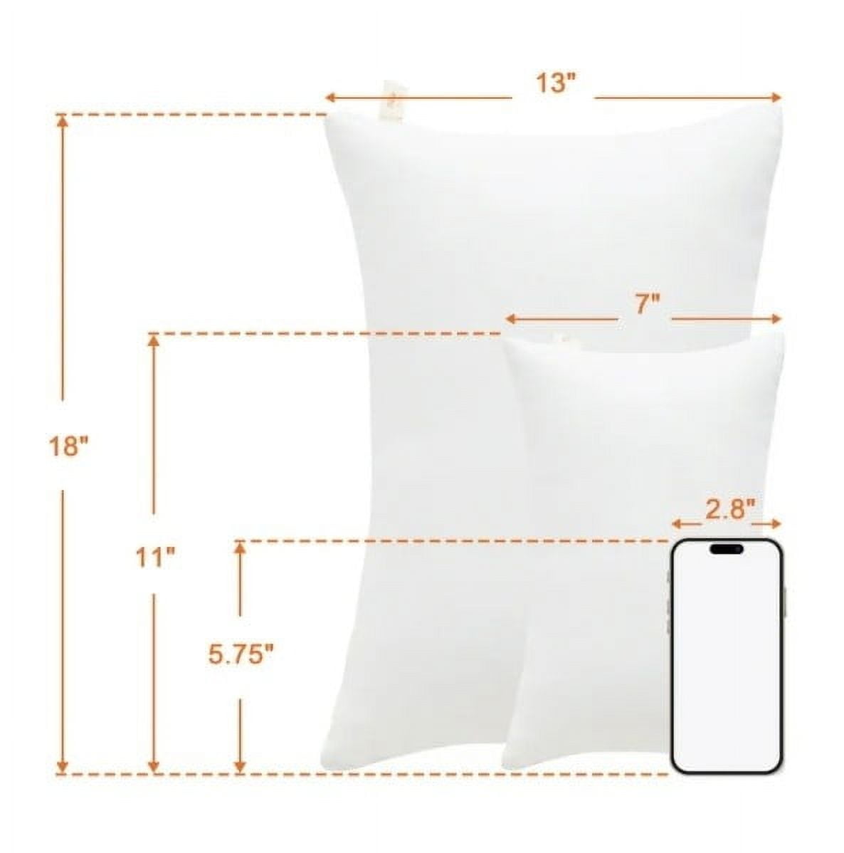2 Pack Microfiber Pillow,Tiny Pillows,11"x7" Microfiber Mini Pillows for Travel,Pets,Soft and Machine Washable Small Pillows for Neck,Wrist, and Knee — image 3