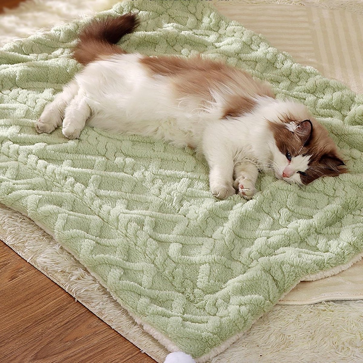 Pet Mat - Soft Pet Blanket - Warm Plush Blanket for Dogs and Cats - Comfortable & Cozy Sleep Blanket - 55 × 45cm — image 4