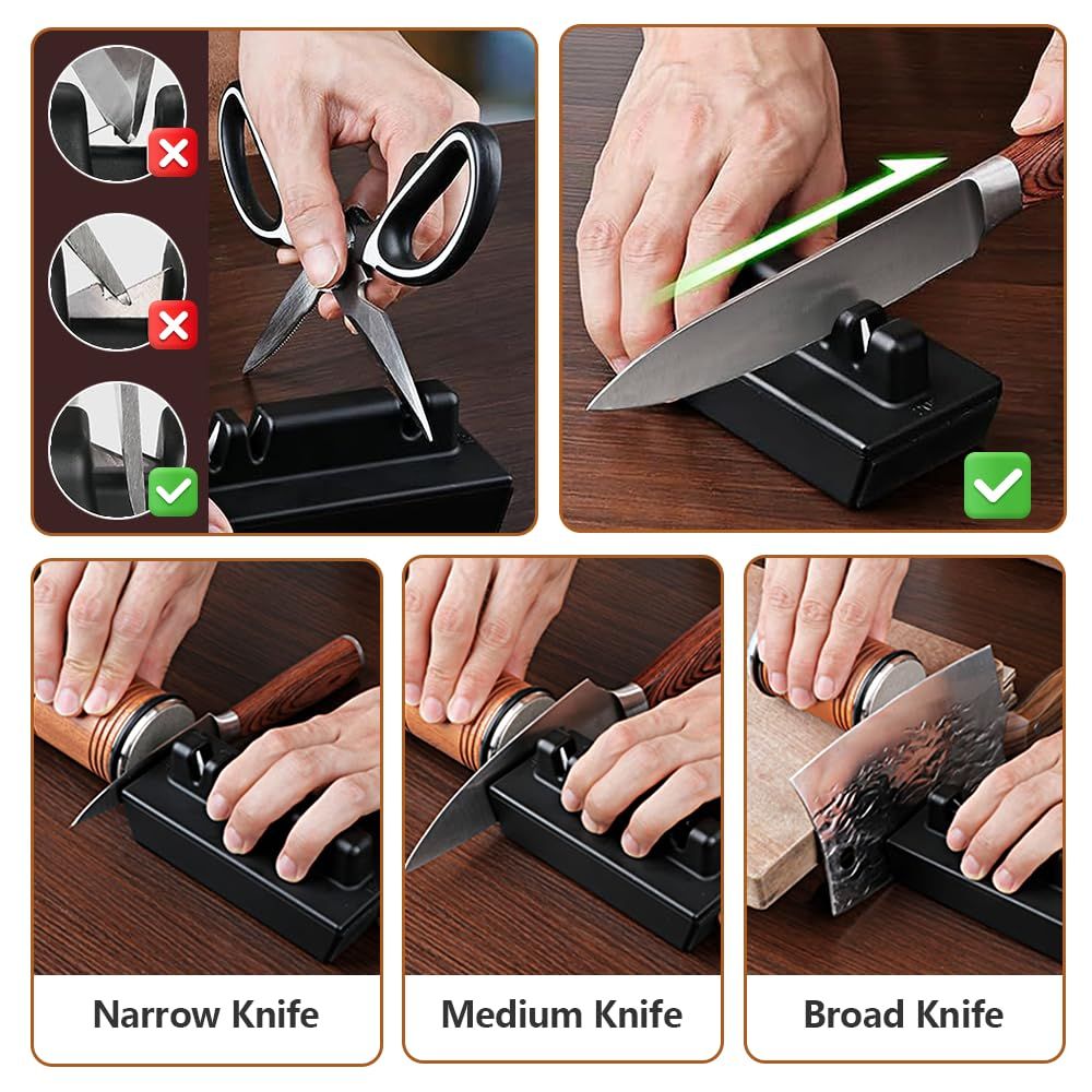 Rolling Knife Sharpener Kit - magnetic knife sharpener Diamond and Ceramic Discs for knives for Pocket Knife, Kitchen Knives — image 4