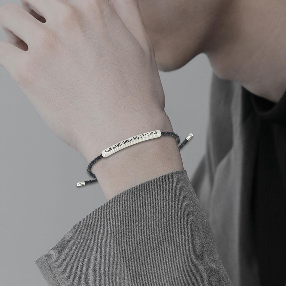 CTDWNT Don't let the tough days win bracelet for women and men, Inspira blue onesize — image 3