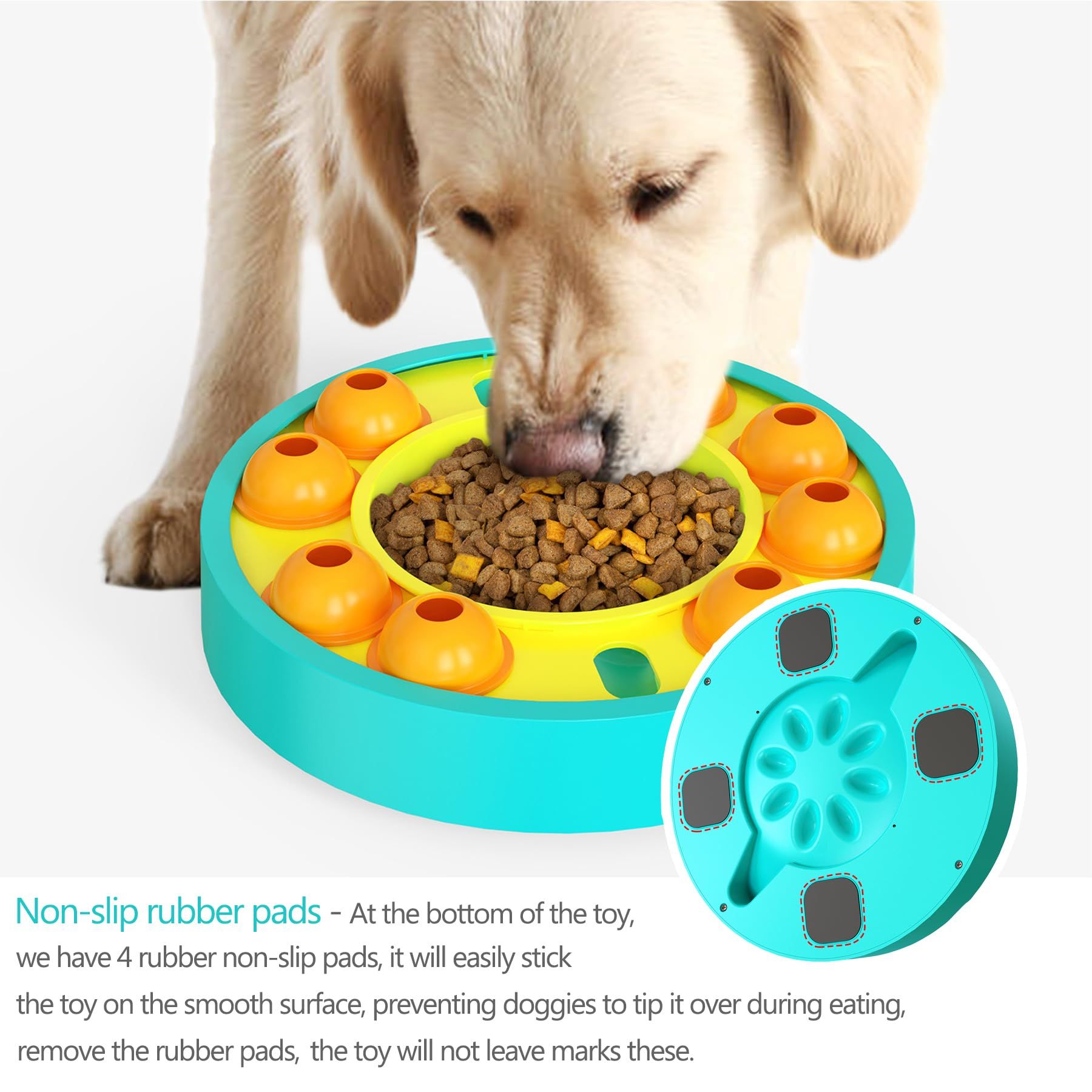 Dog Food Puzzle Toys Feeder for Training & Mental Enrichment, Puzzle Slow Feeder Interactive Dog Toy Dispensing Enrichment (Blue) โ image 5
