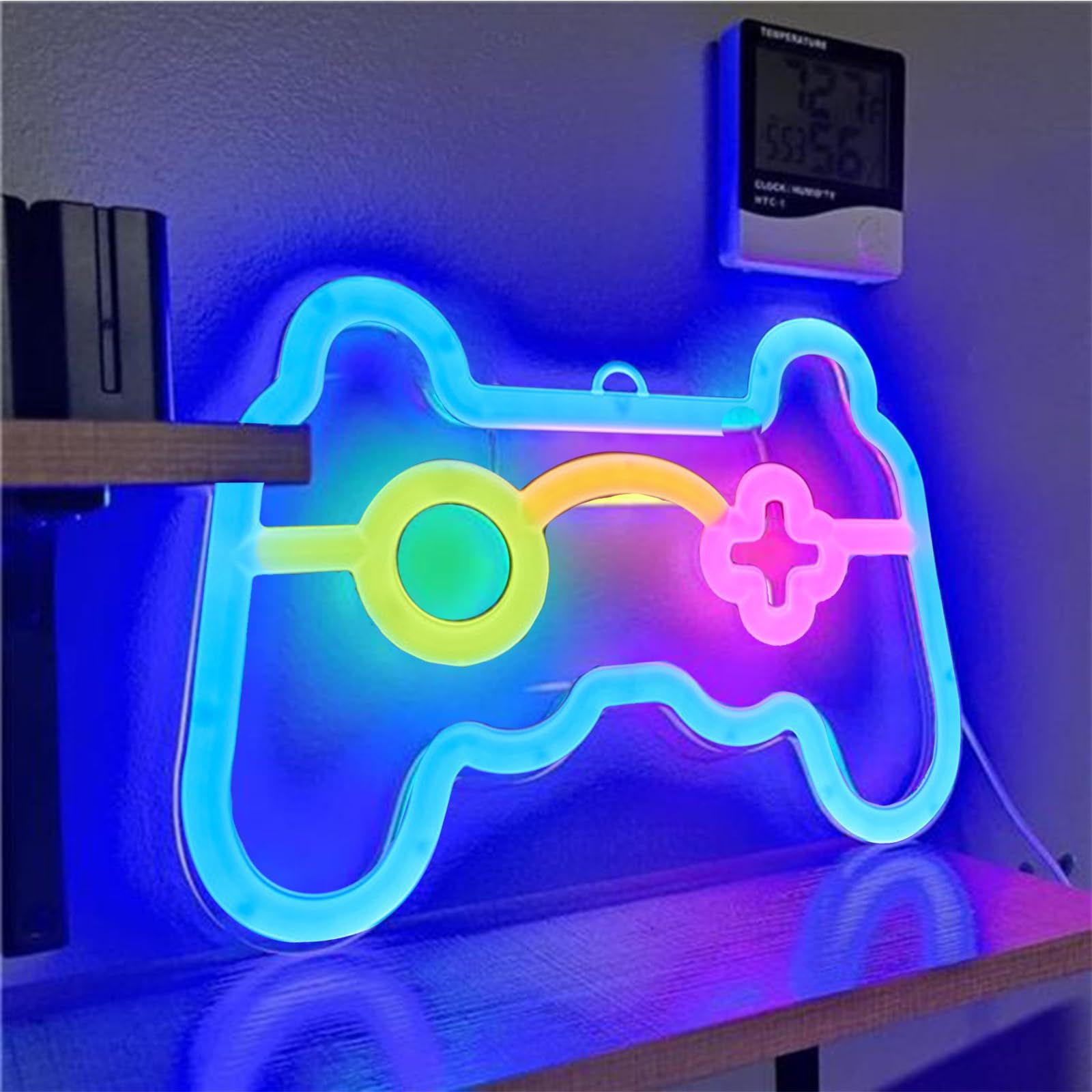 Game Neon Sign, Game Controller LED Neon Signs for Gamer Room Wall Bedroom Decor, Gamer Gifts Neon Lights for Boys Teen Gaming — image 2
