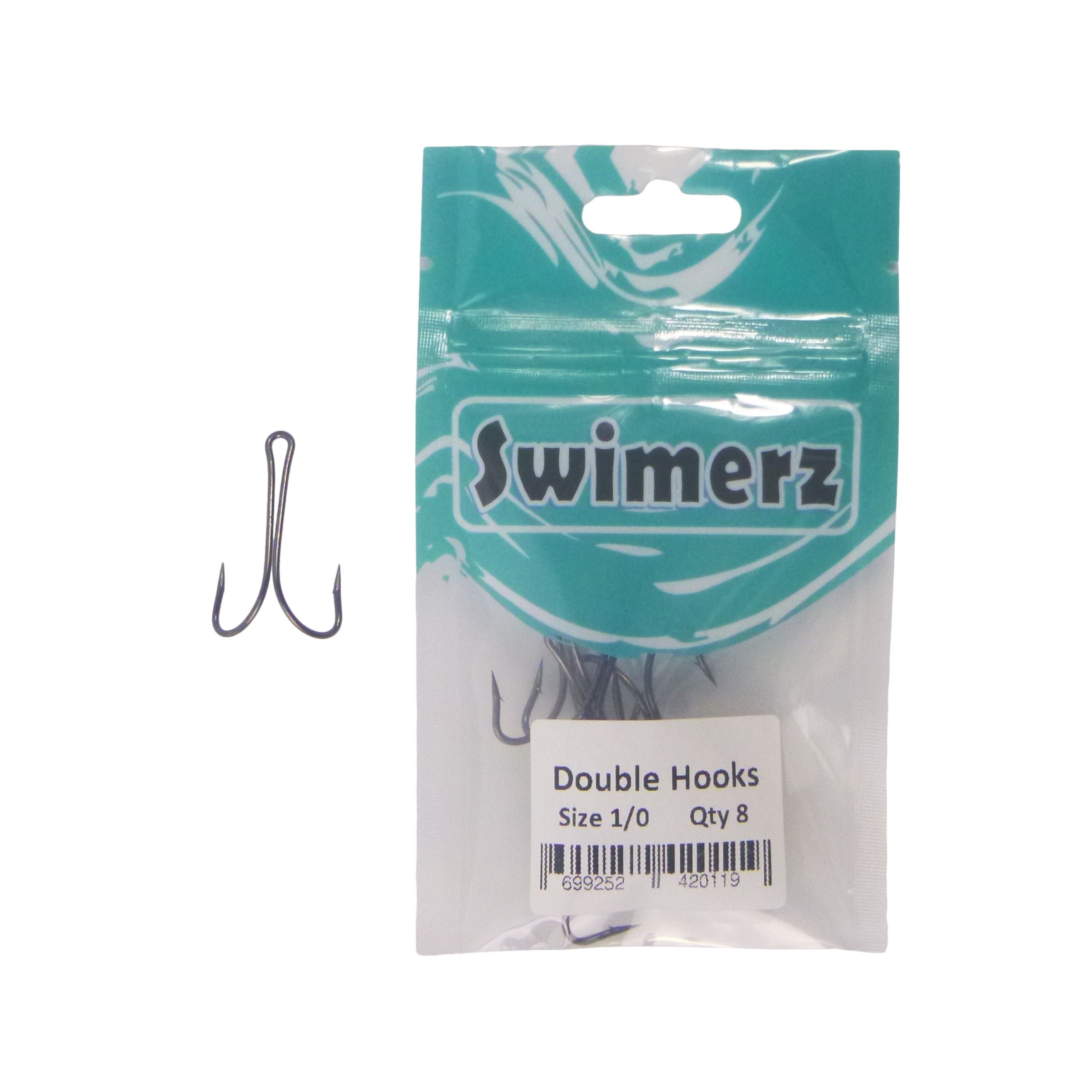 Swimerz Size 1/0 Extra Strong Double Hook 8 Pack — image 2