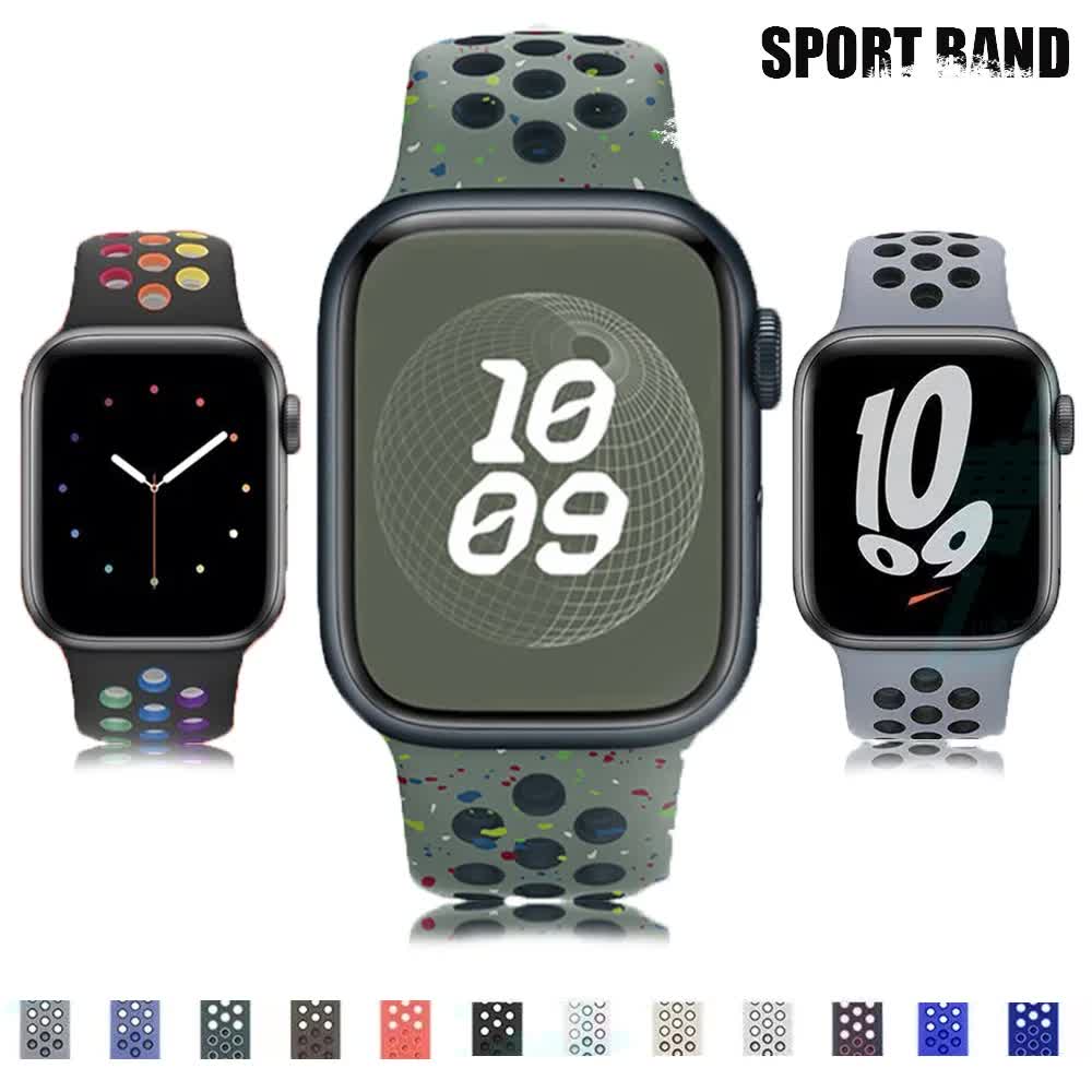 Compatible with Apple Watch Band Ultra 2, Series 9/8/7/6/5/4/3/SE, 45mm 49mm 44mm 40mm 41mm 42mm, Black Pink, 15 Pack — image 2